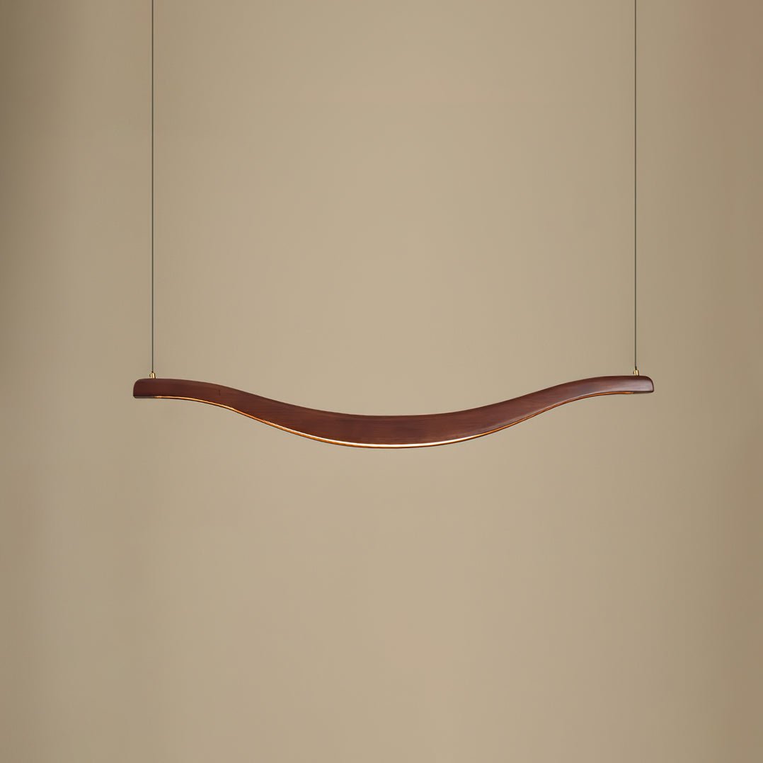 Lustra Kronleuchter Holz Wellenform Elegant-Letslighting