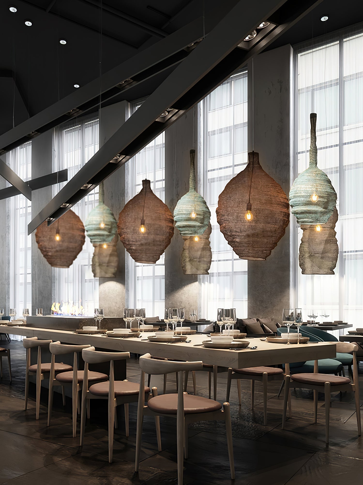 Hive Industrie-Draht Pendelleuchten-Letslighting