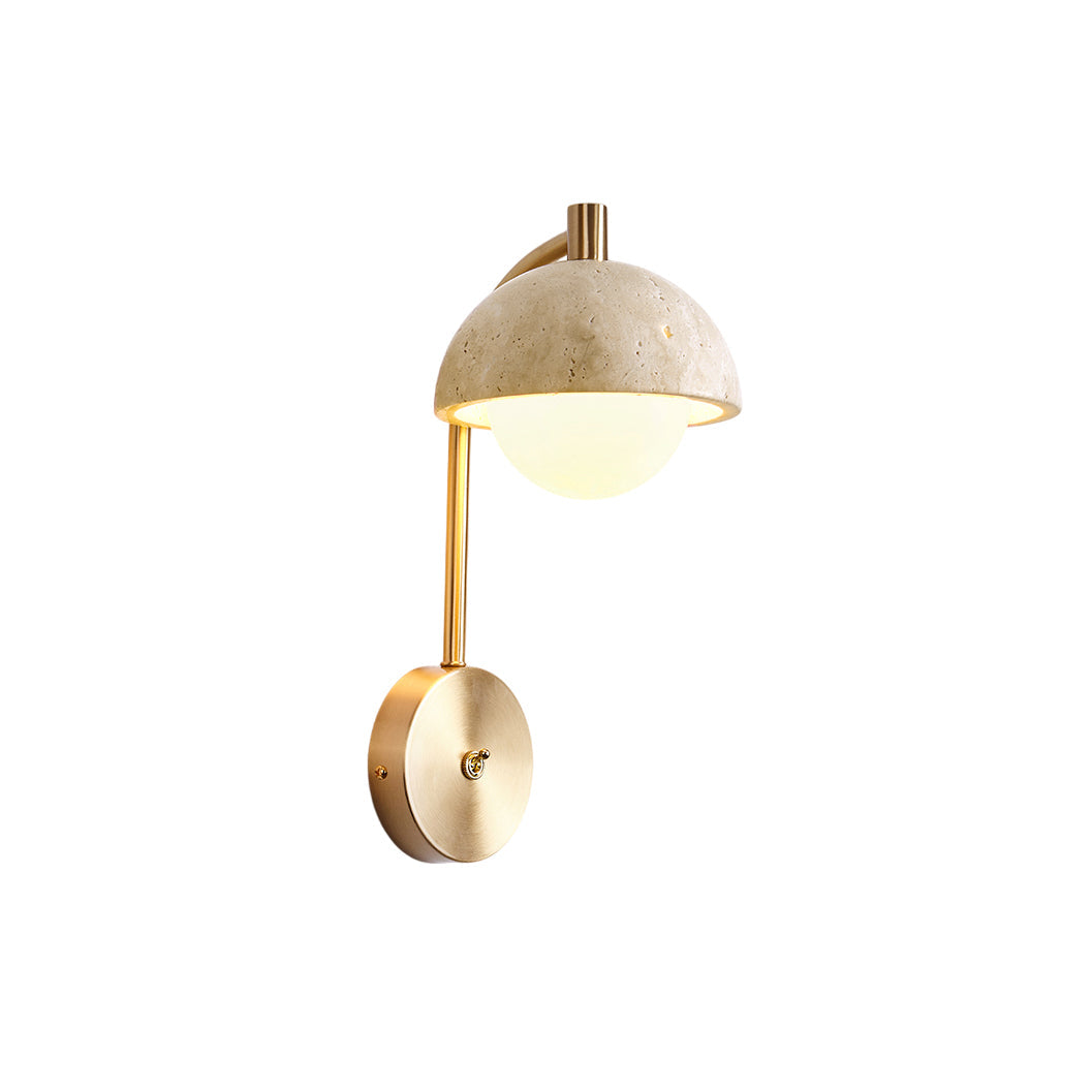 Civarir Modern Minimalist Beige Travertine Wall Lamp - Letslighting
