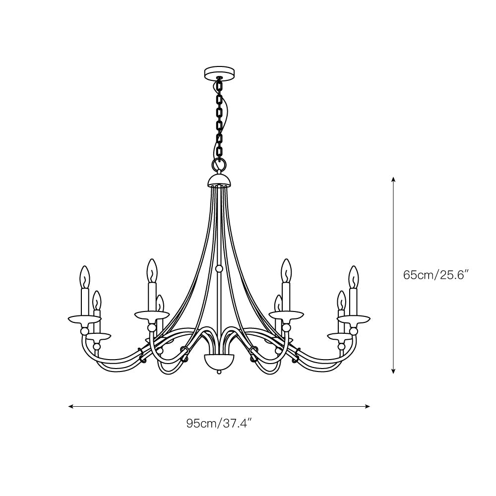 Amaran Industrieller Vintage-Kronleuchter-Letslighting