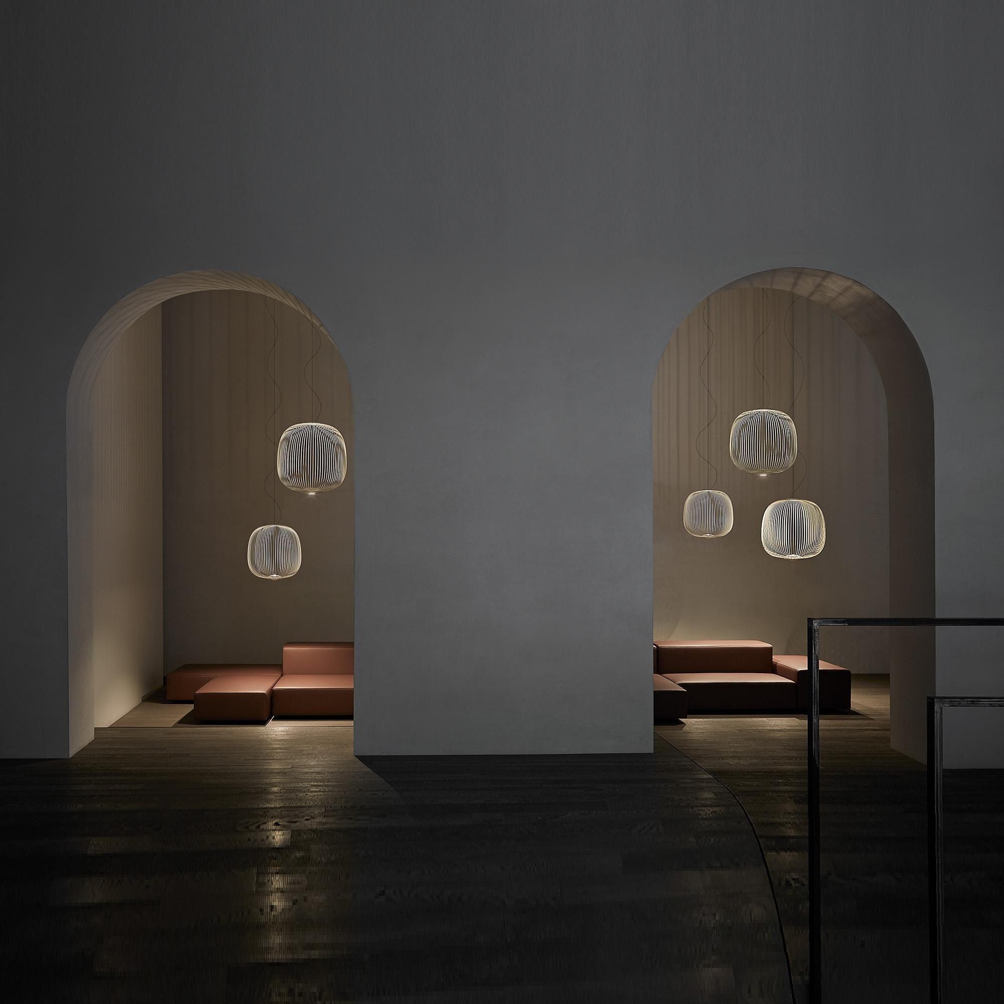 Aero Lightweight Spokes Cage Pendant Light - Letslighting