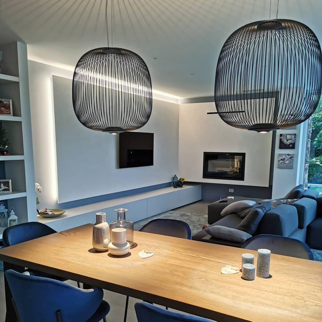 Aero Lightweight Spokes Cage Pendant Light - Letslighting