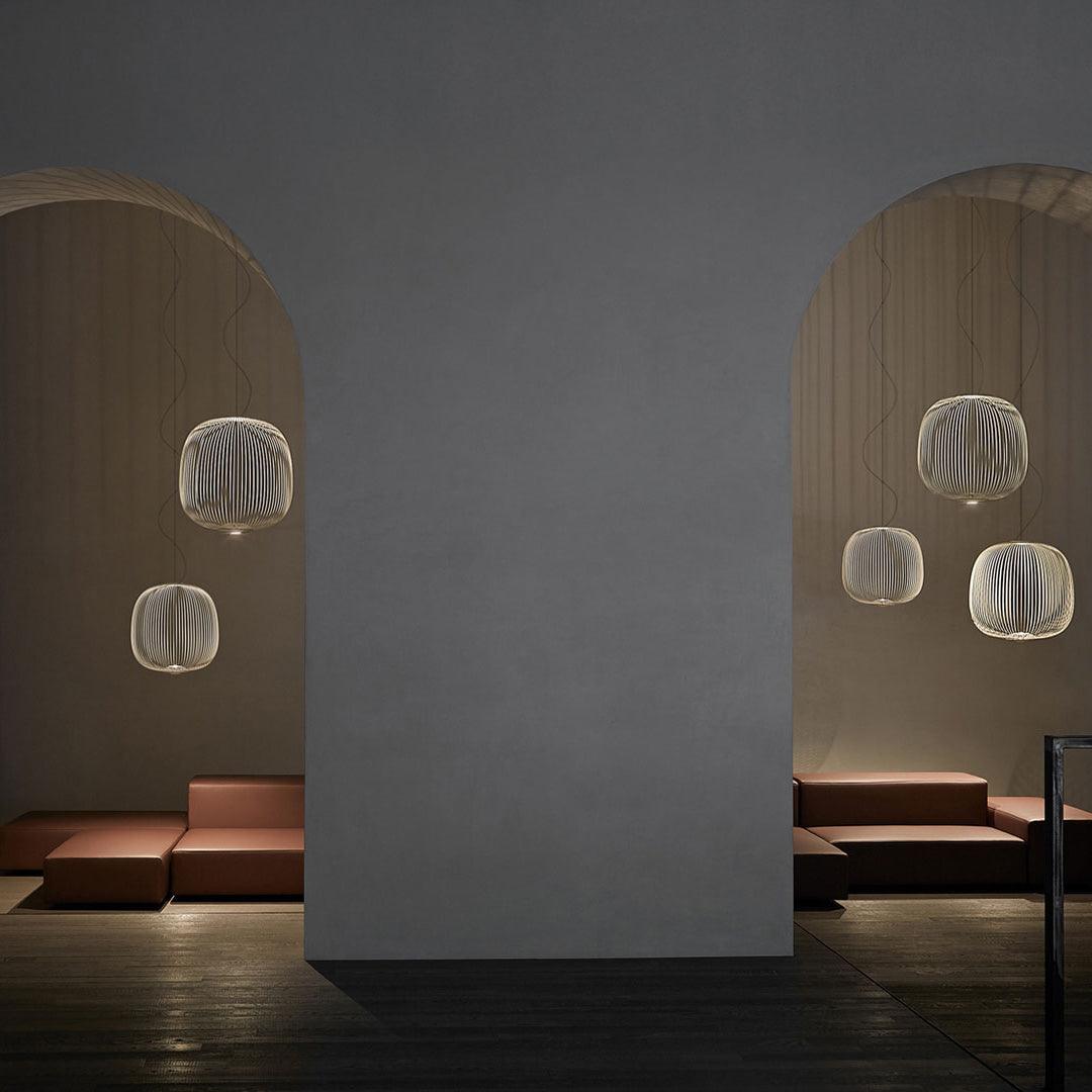 Aero Lightweight Spokes Cage Pendant Light - Letslighting