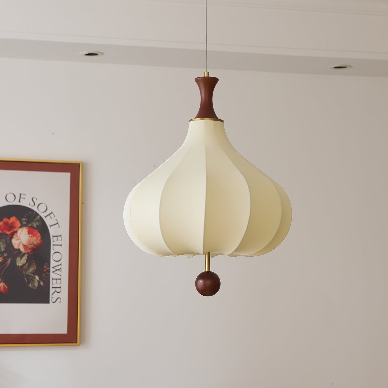 Mymira Traditionelle Eleganz Holz-Pendelleuchte-Letslighting