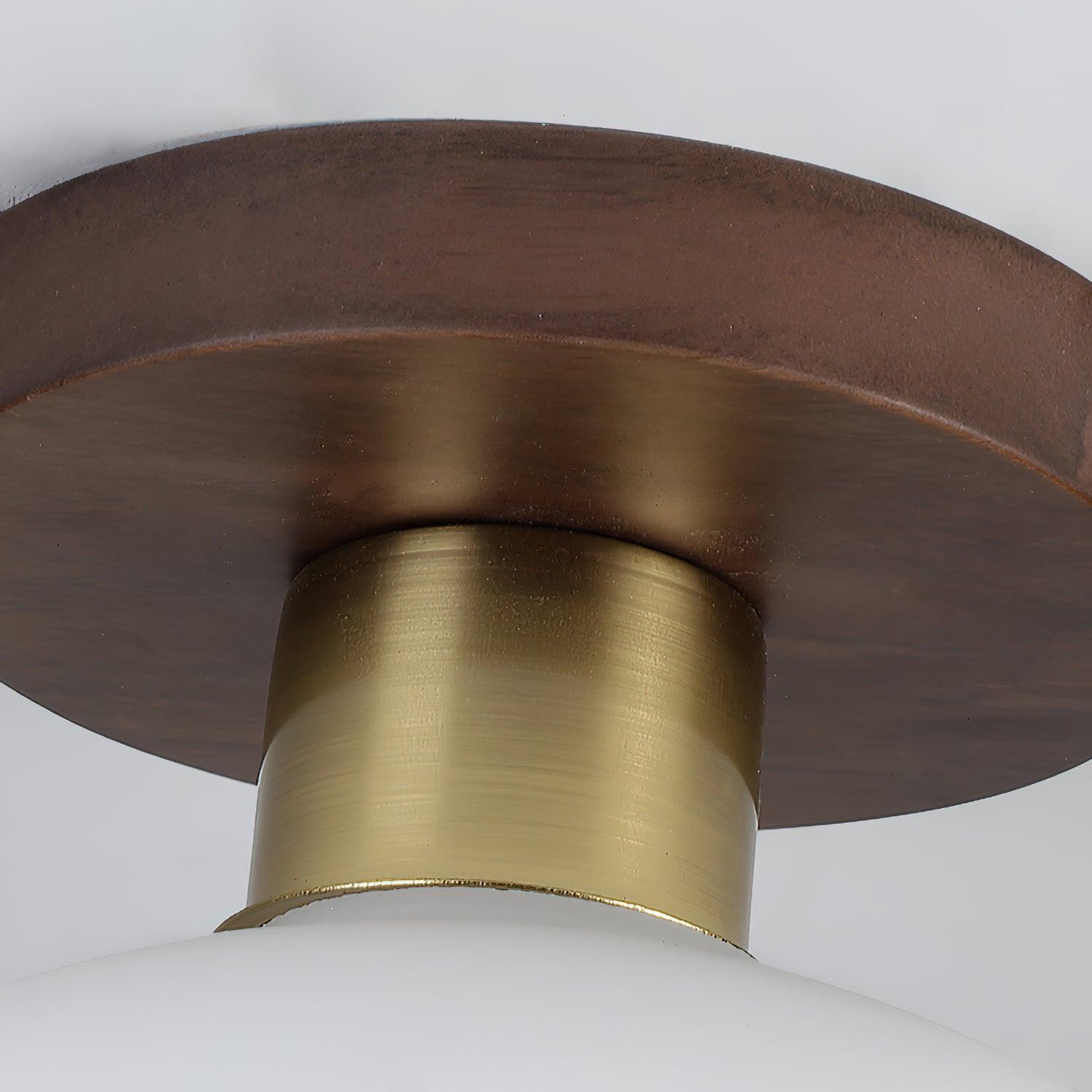 Ellorus Nordisch Kunst Weiß Muschel Glas Deckenleuchte-Letslighting