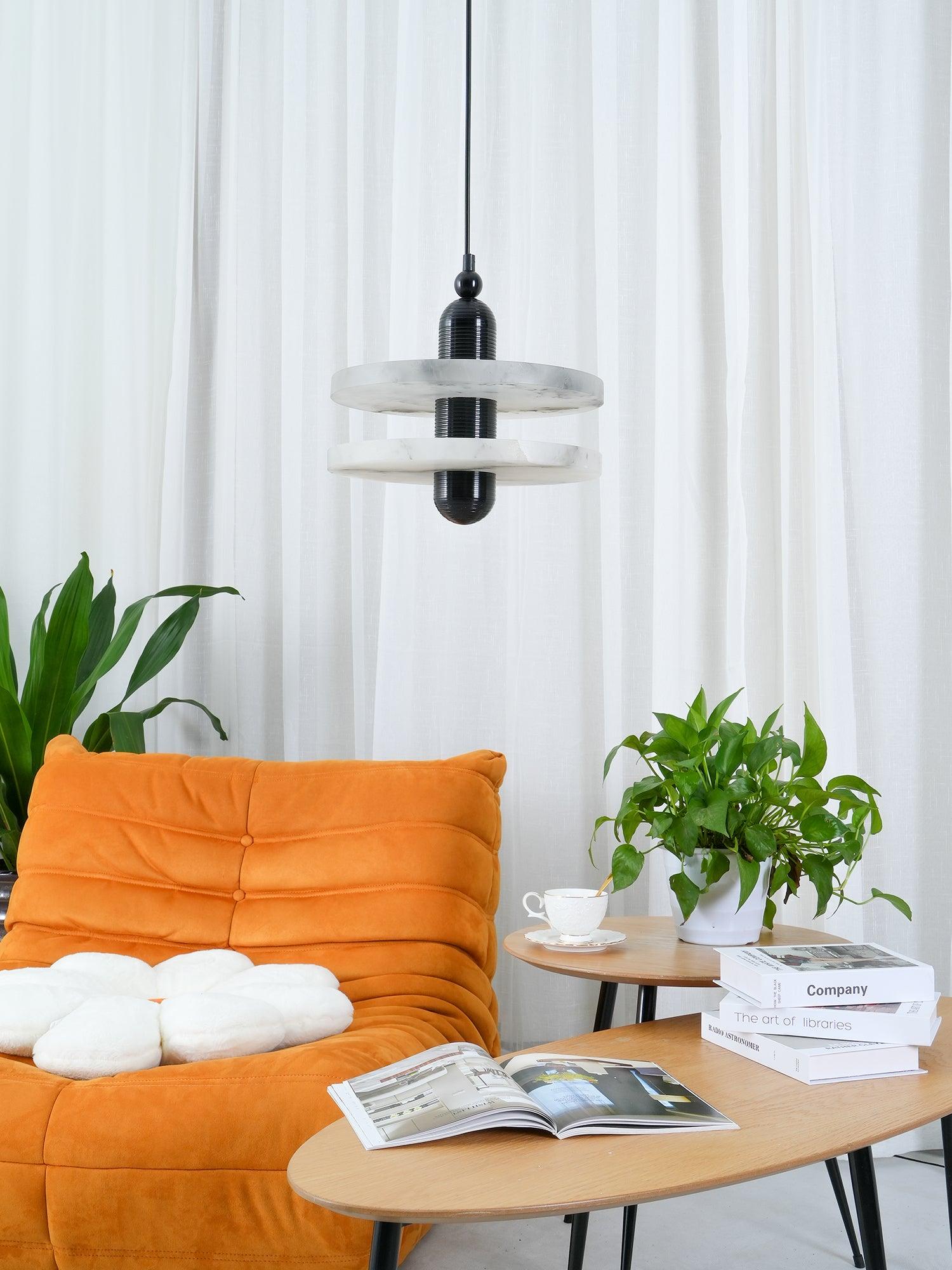 Goose White Alabaster Copper Pendant Lamp - Letslighting