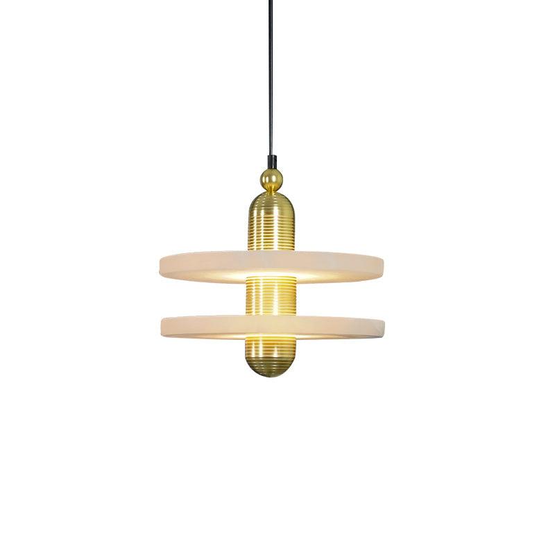 Goose White Alabaster Copper Pendant Lamp - Letslighting