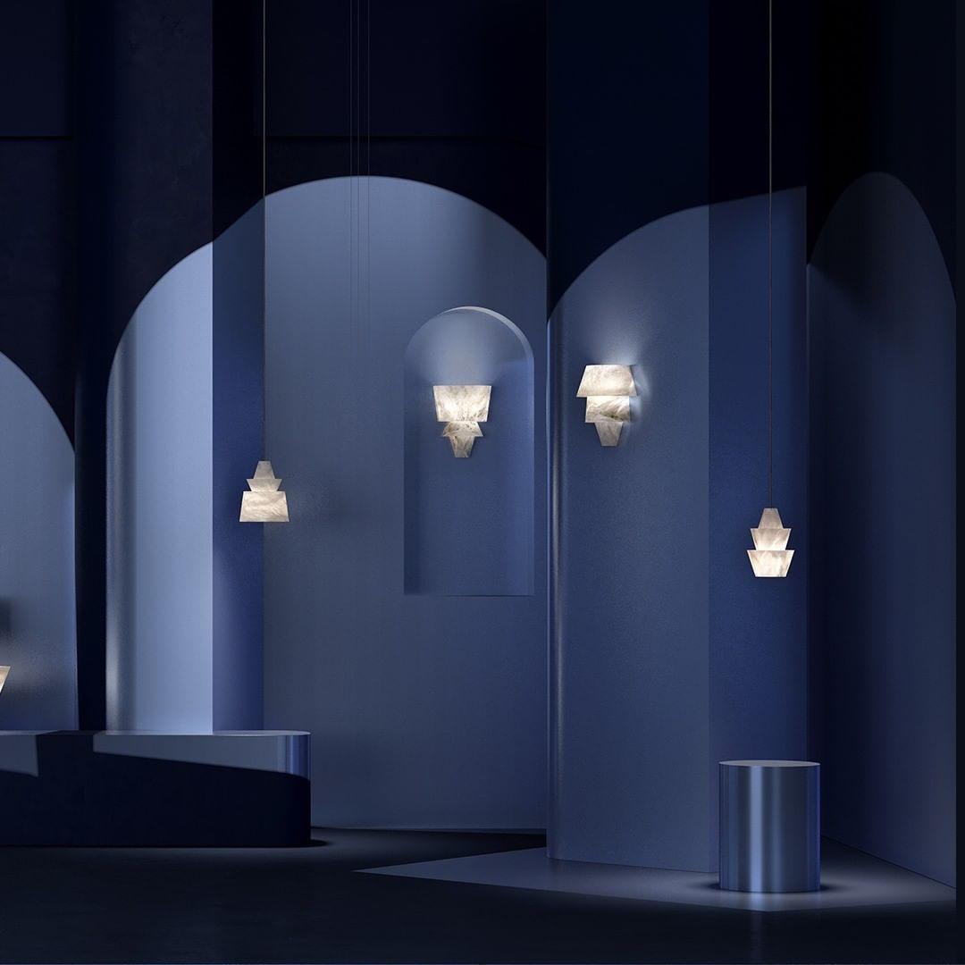 Curineth Minimalist Alabaster Pendant Light - Neutralighting