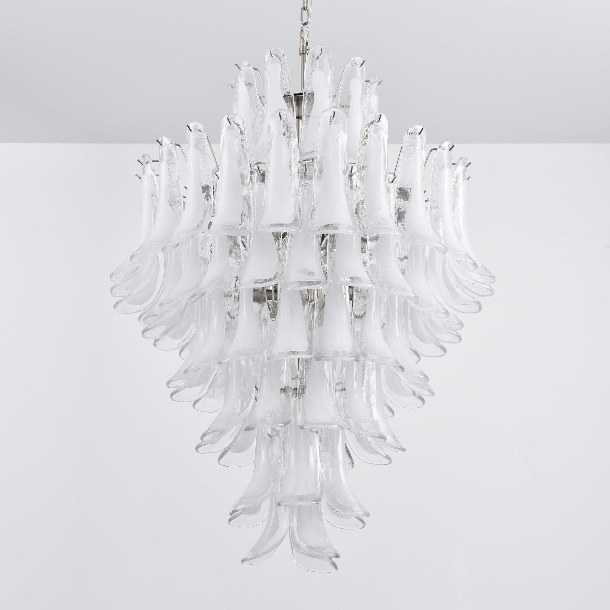 Aurora Chandelier White Cloud Glass Petals - Neutralighting