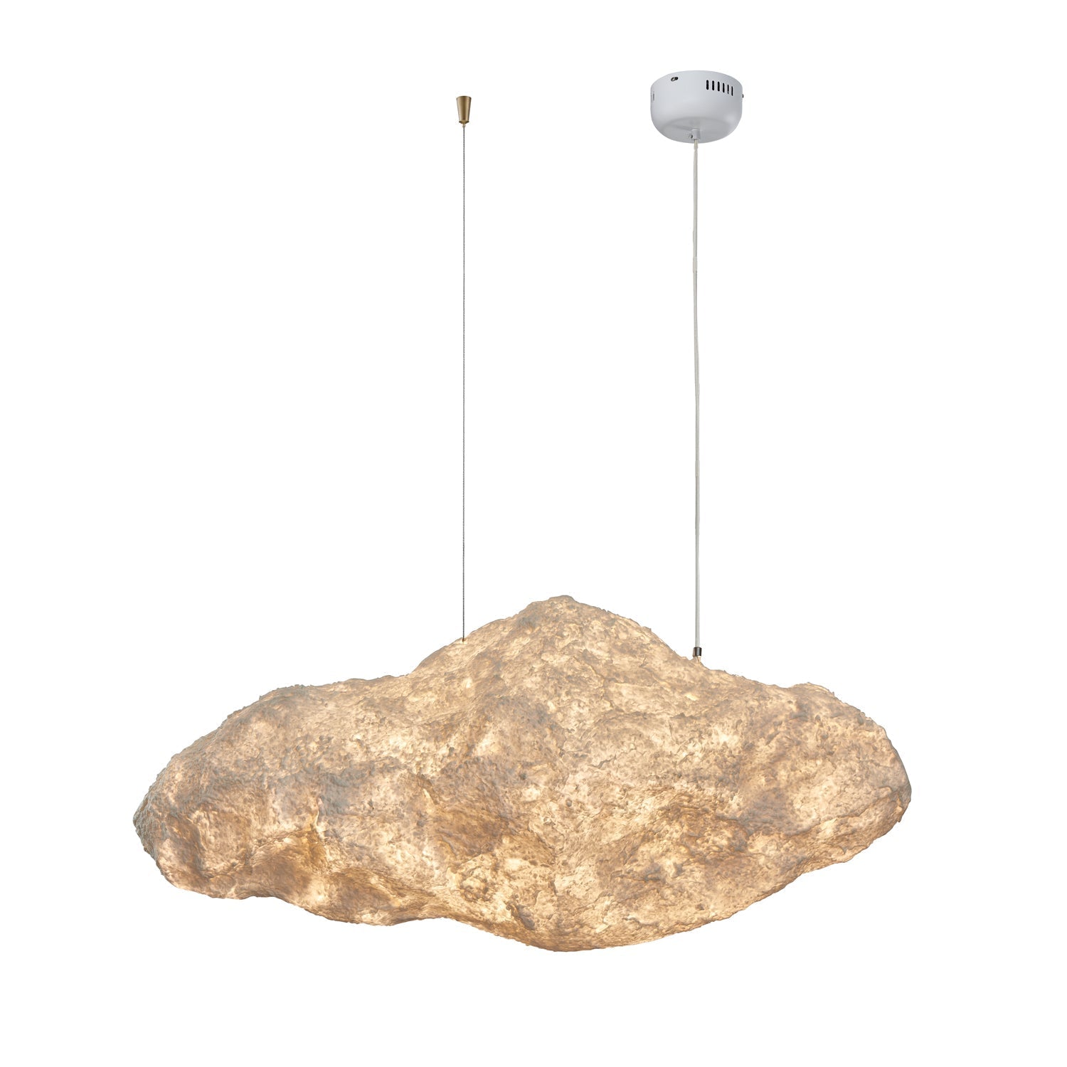 Elliros Textured Paper Pulp Pendant Light - Blowlighting