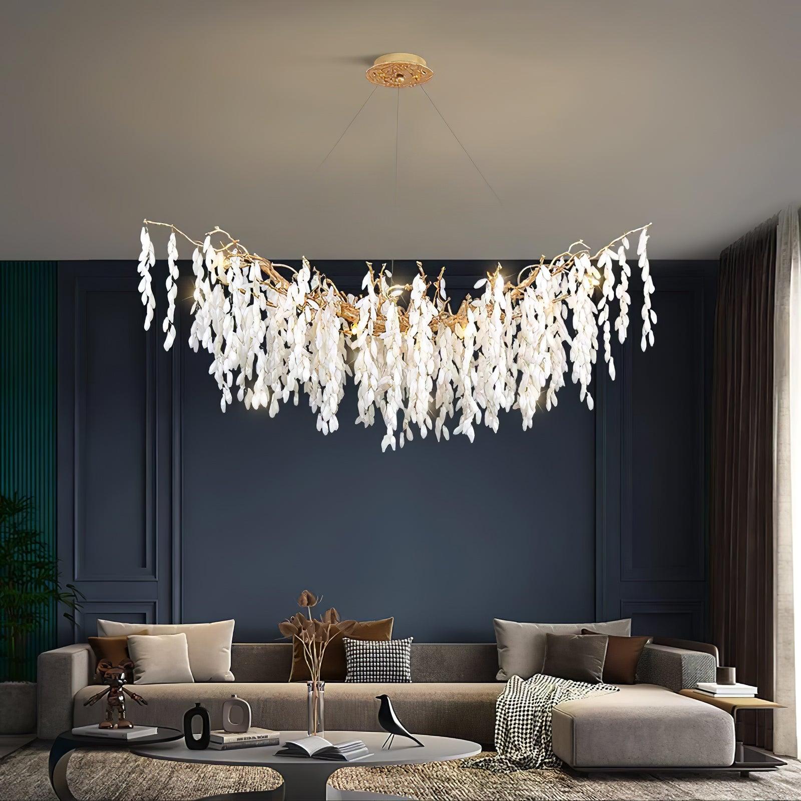 Florealis Kaskadenförmiger Kristallkronleuchter-Letslighting