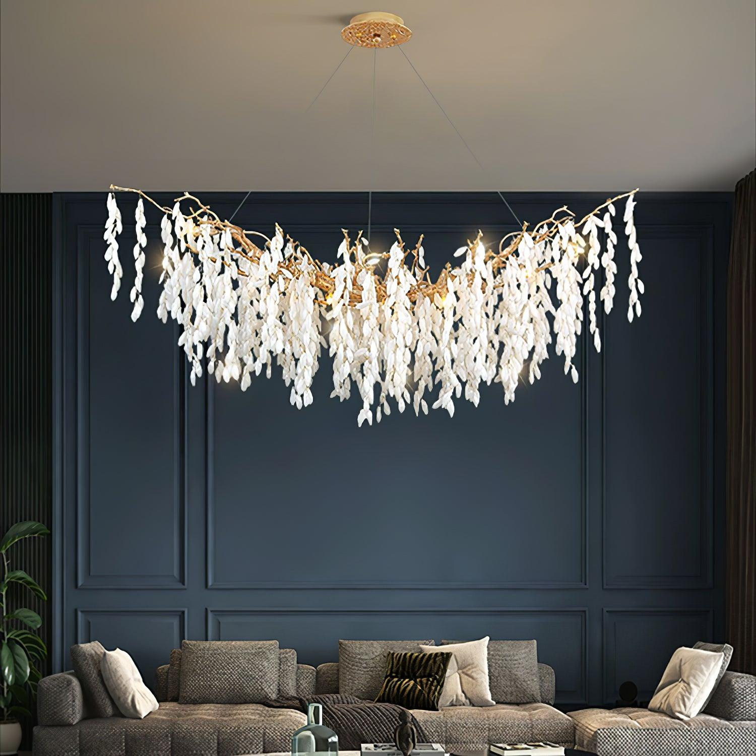 Florealis Kaskadenförmiger Kristallkronleuchter-Letslighting
