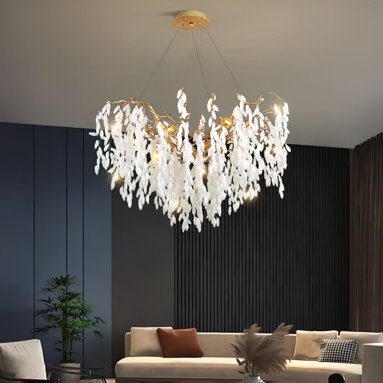 Florealis Kaskadenförmiger Kristallkronleuchter-Letslighting