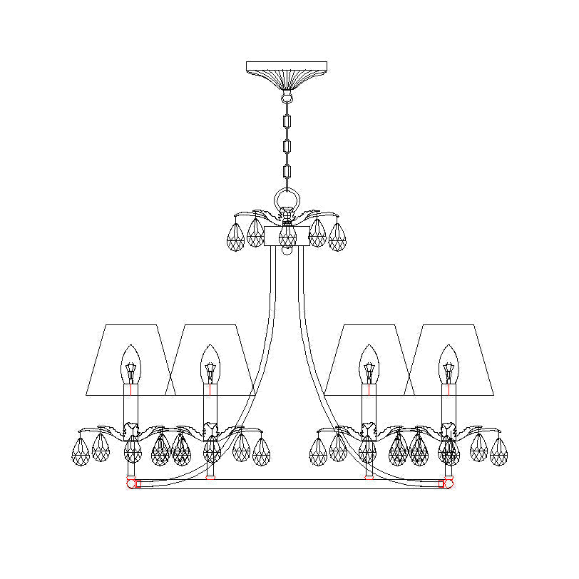 Ivsilan Industrieller Vintage Kronleuchter aus Messing und Kristall-Letslighting