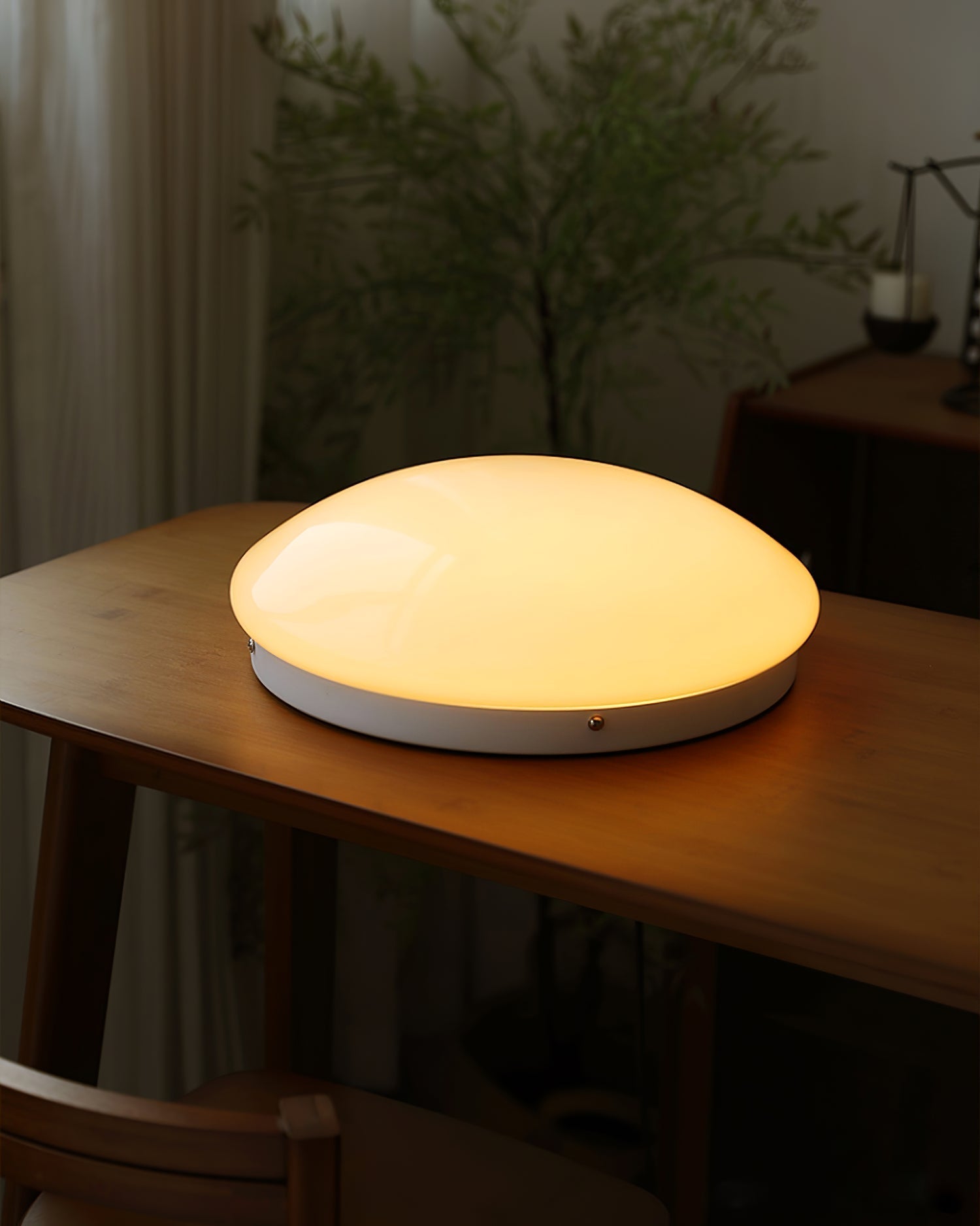 Alcaria Modern Minimalist Metal Glass Flush Ceiling Light - Letslighting