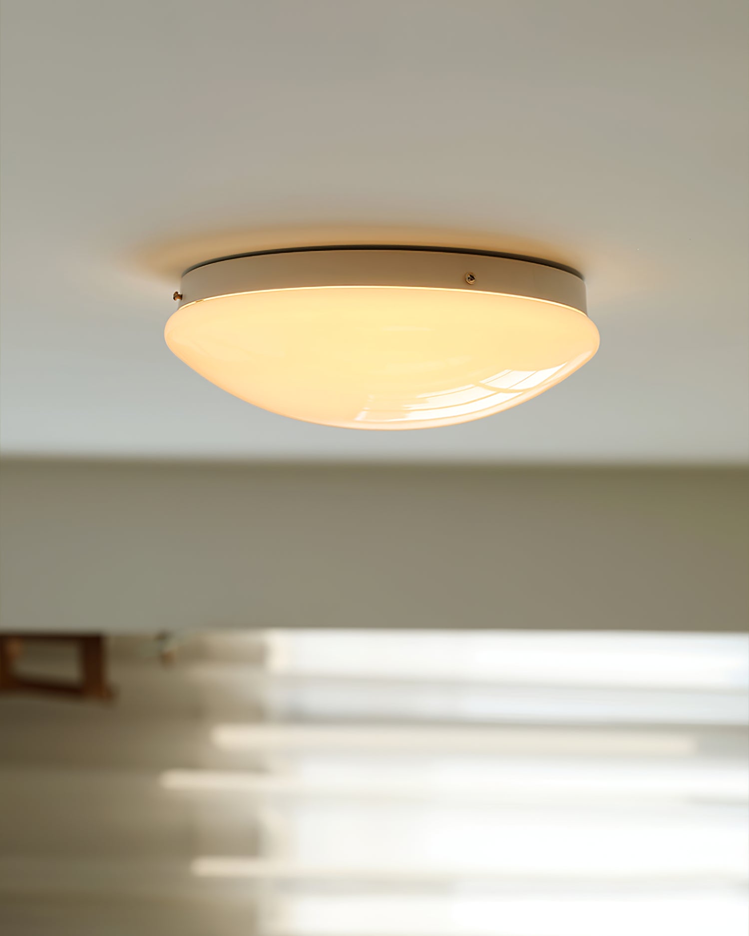 Alcaria Modern Minimalist Metal Glass Flush Ceiling Light - Letslighting