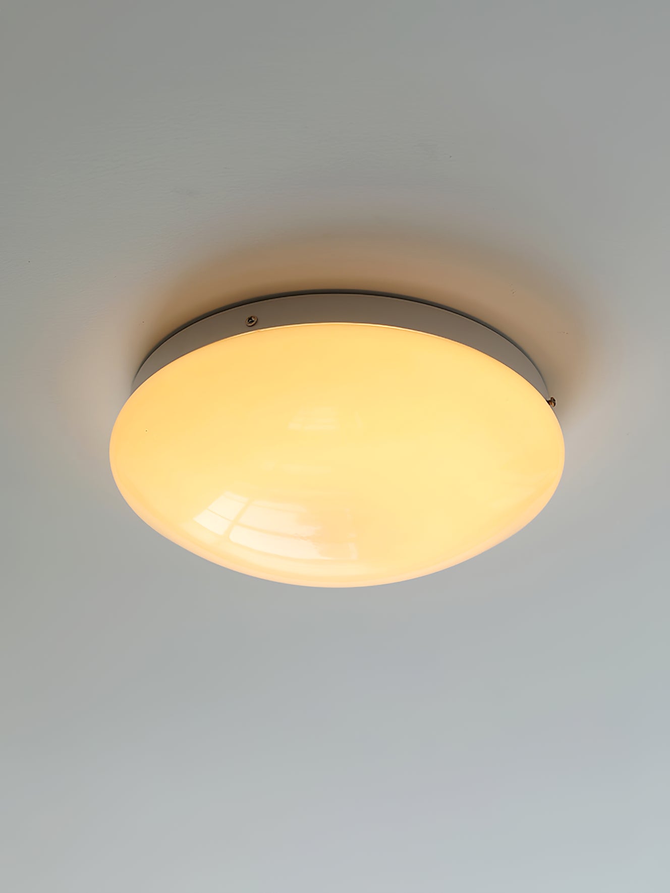 Alcaria Modern Minimalist Metal Glass Flush Ceiling Light - Letslighting
