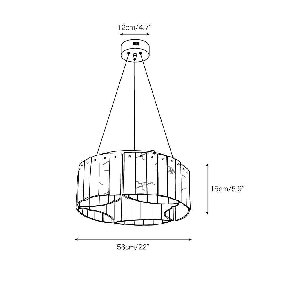 Avvinel Modern Luxury Minimalist Alabaster Chandelier - Letslighting