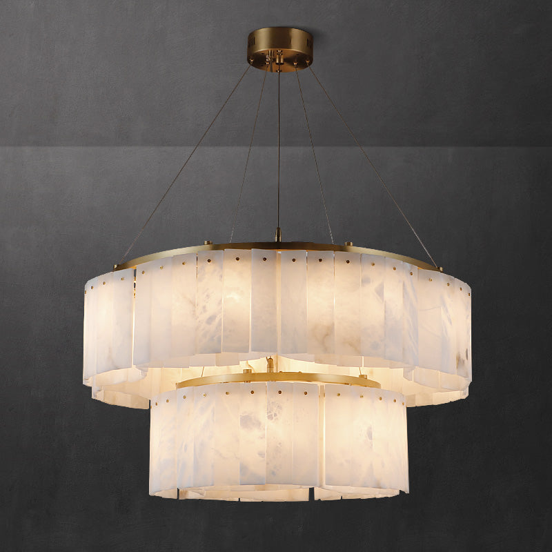 Avvinel Modern Luxury Minimalist Alabaster Chandelier - Letslighting