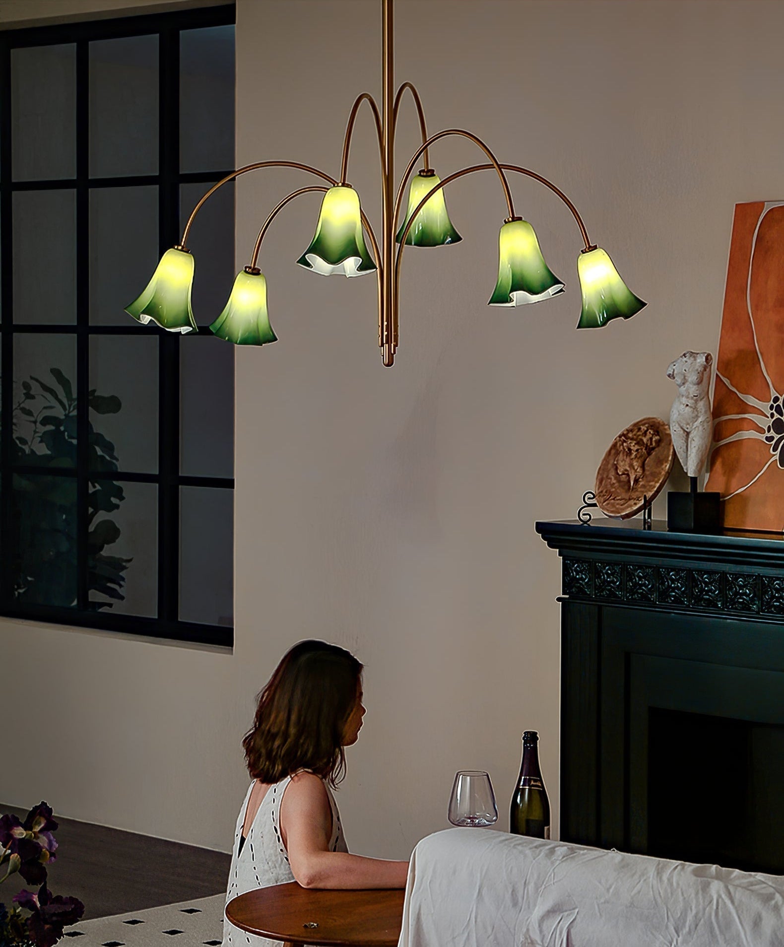 Emerald Kronleuchter mit Glockenglasanhänger-Letslighting