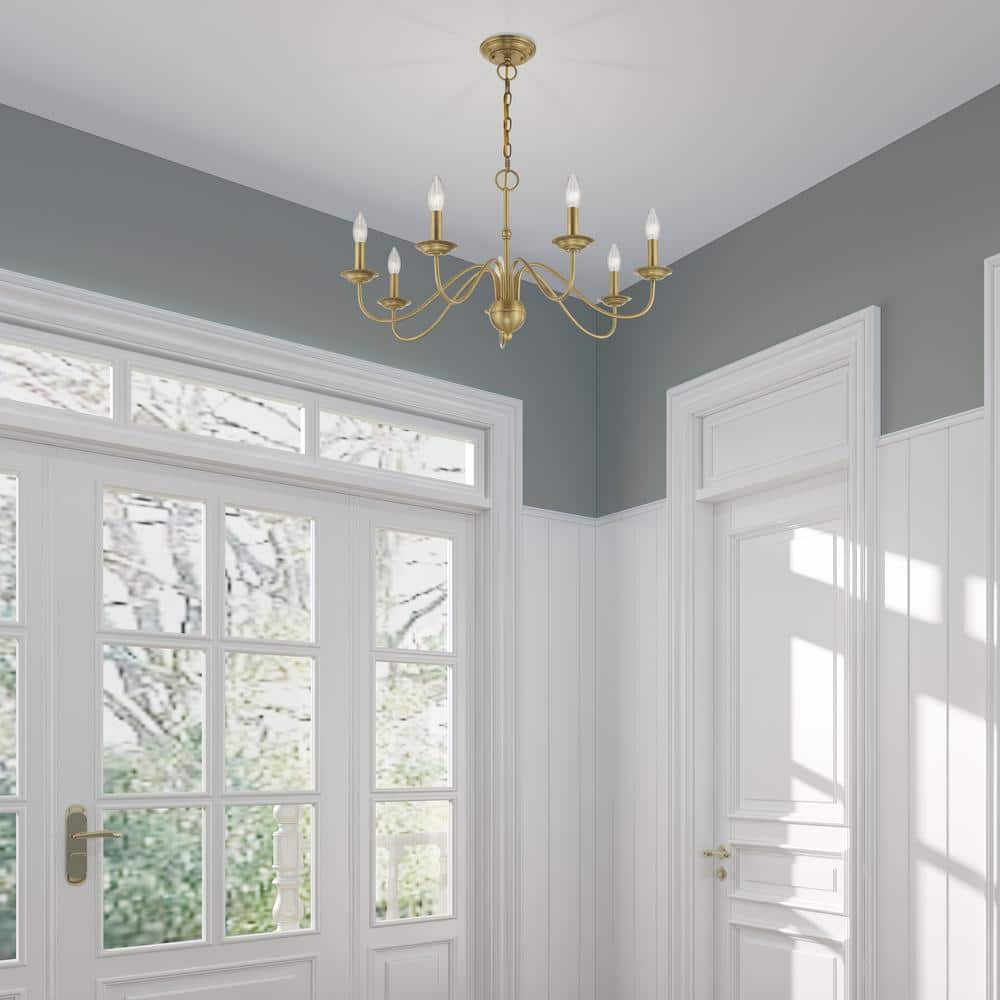 Avvarir Industrieller Vintage Kronleuchter aus Messing-Letslighting
