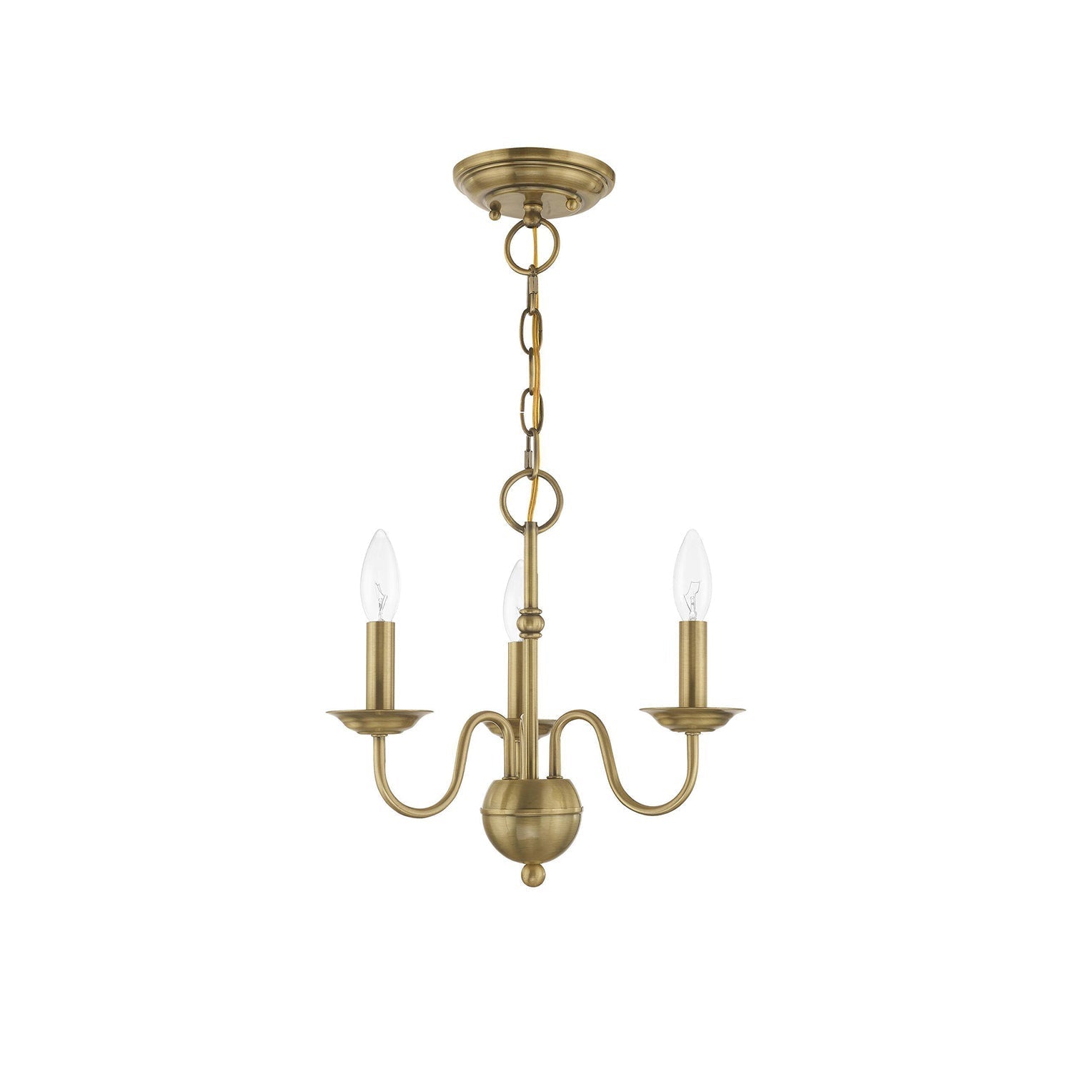 Avvarir Industrieller Vintage Kronleuchter aus Messing-Letslighting
