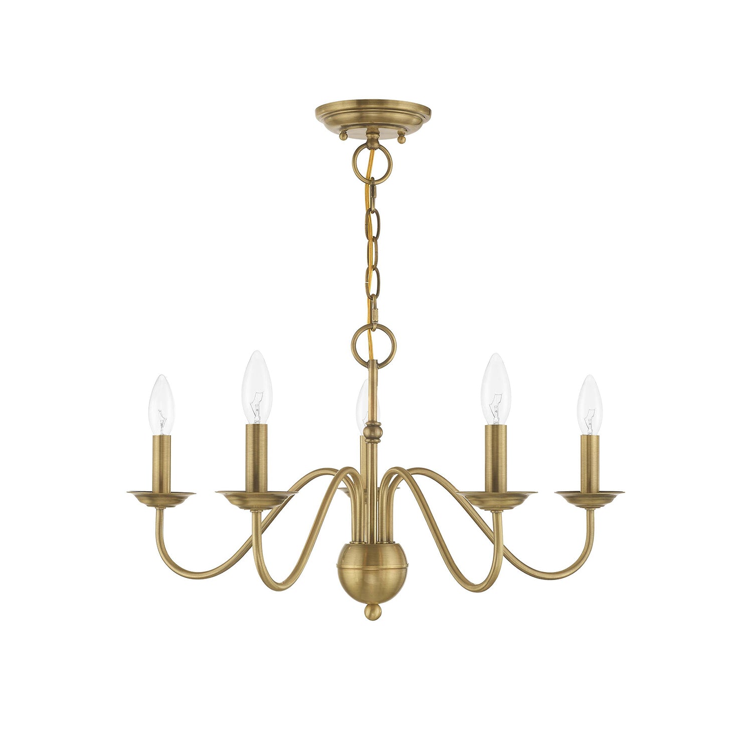 Avvarir Industrieller Vintage Kronleuchter aus Messing-Letslighting