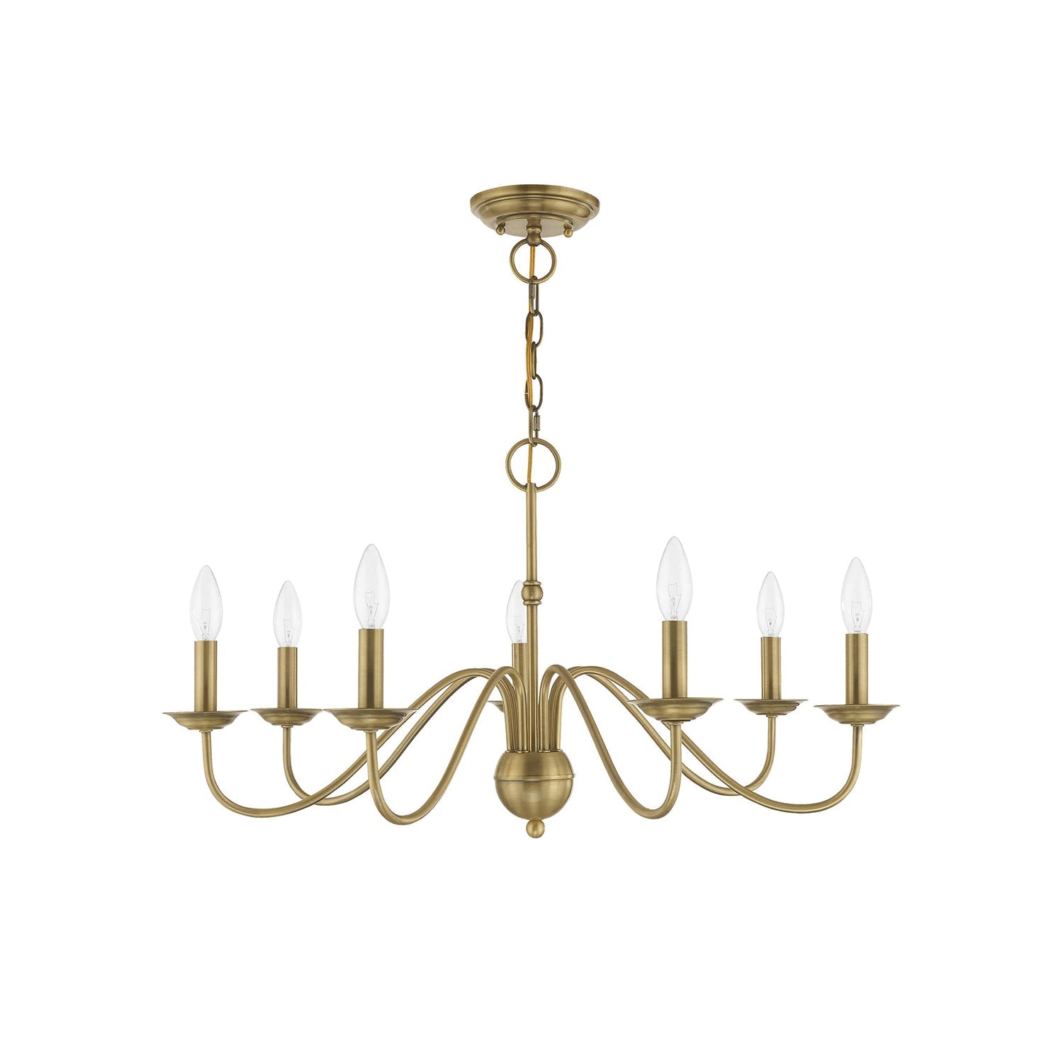 Avvarir Industrieller Vintage Kronleuchter aus Messing-Letslighting