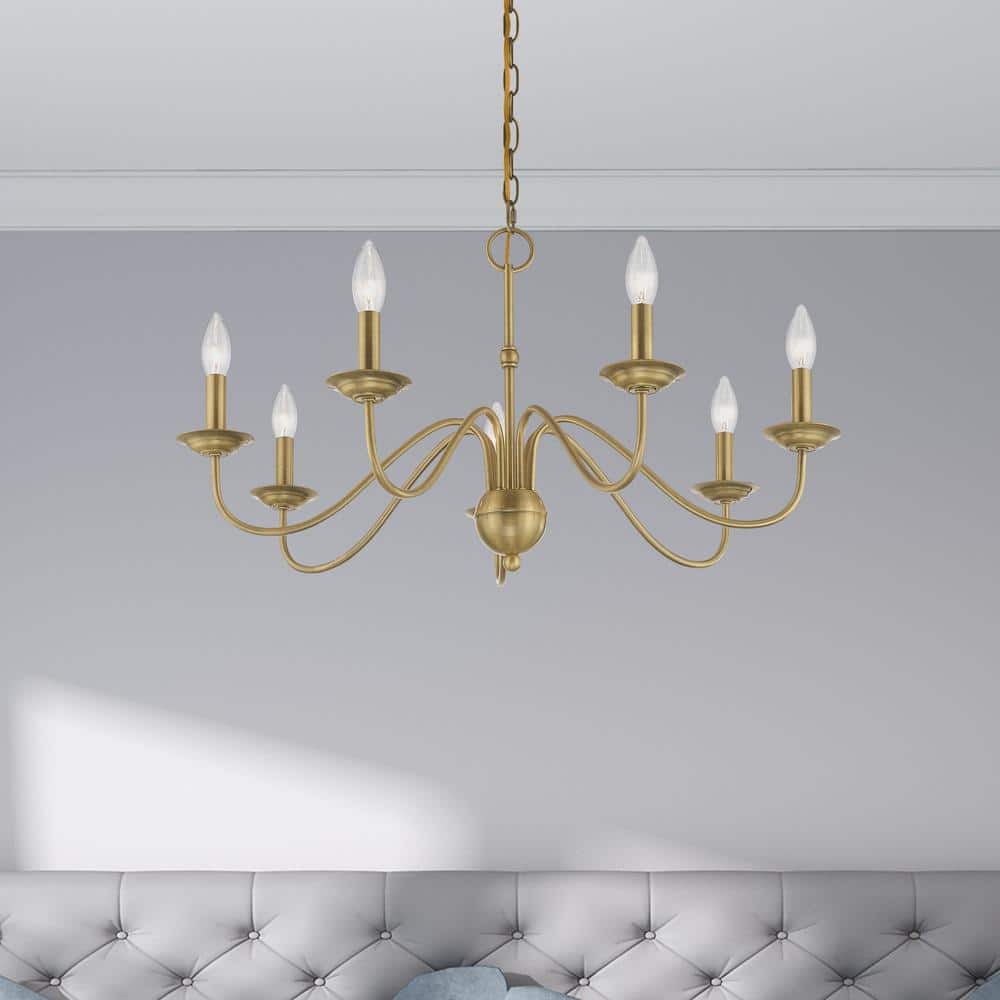 Avvarir Industrieller Vintage Kronleuchter aus Messing-Letslighting