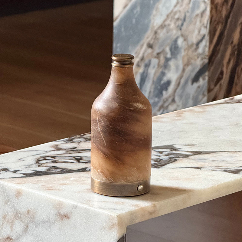 Wine Bottle Alabaster Table Lamp (Built-in Battery) - Letslighting