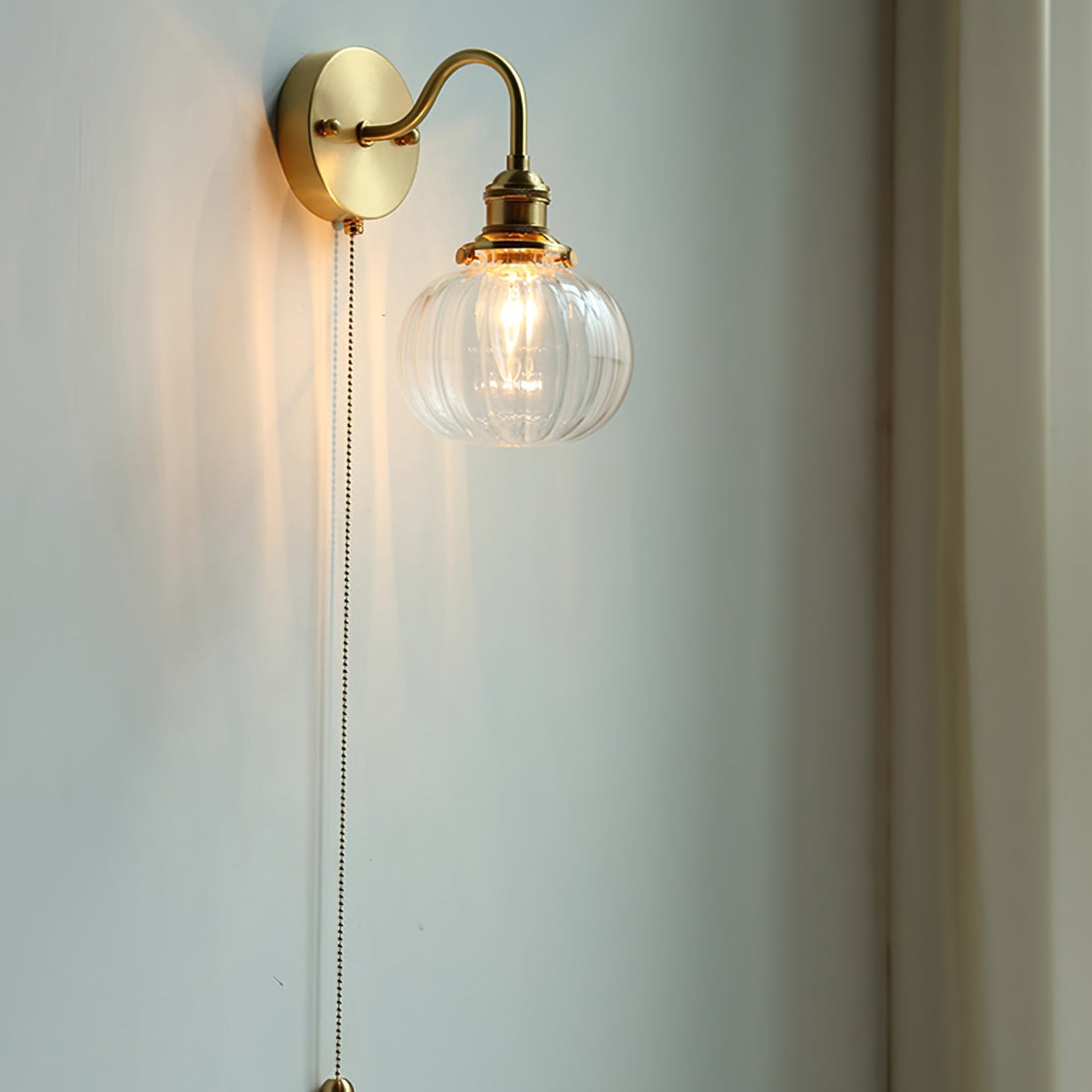 June Vintage Wandleuchte Glas