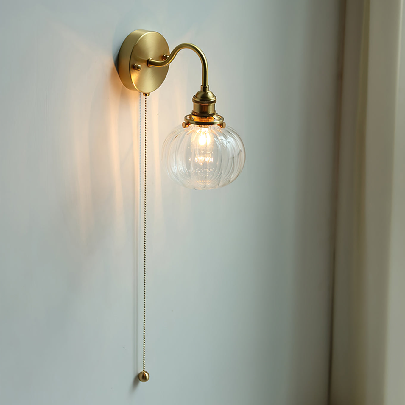 June Vintage Wandleuchte Glas