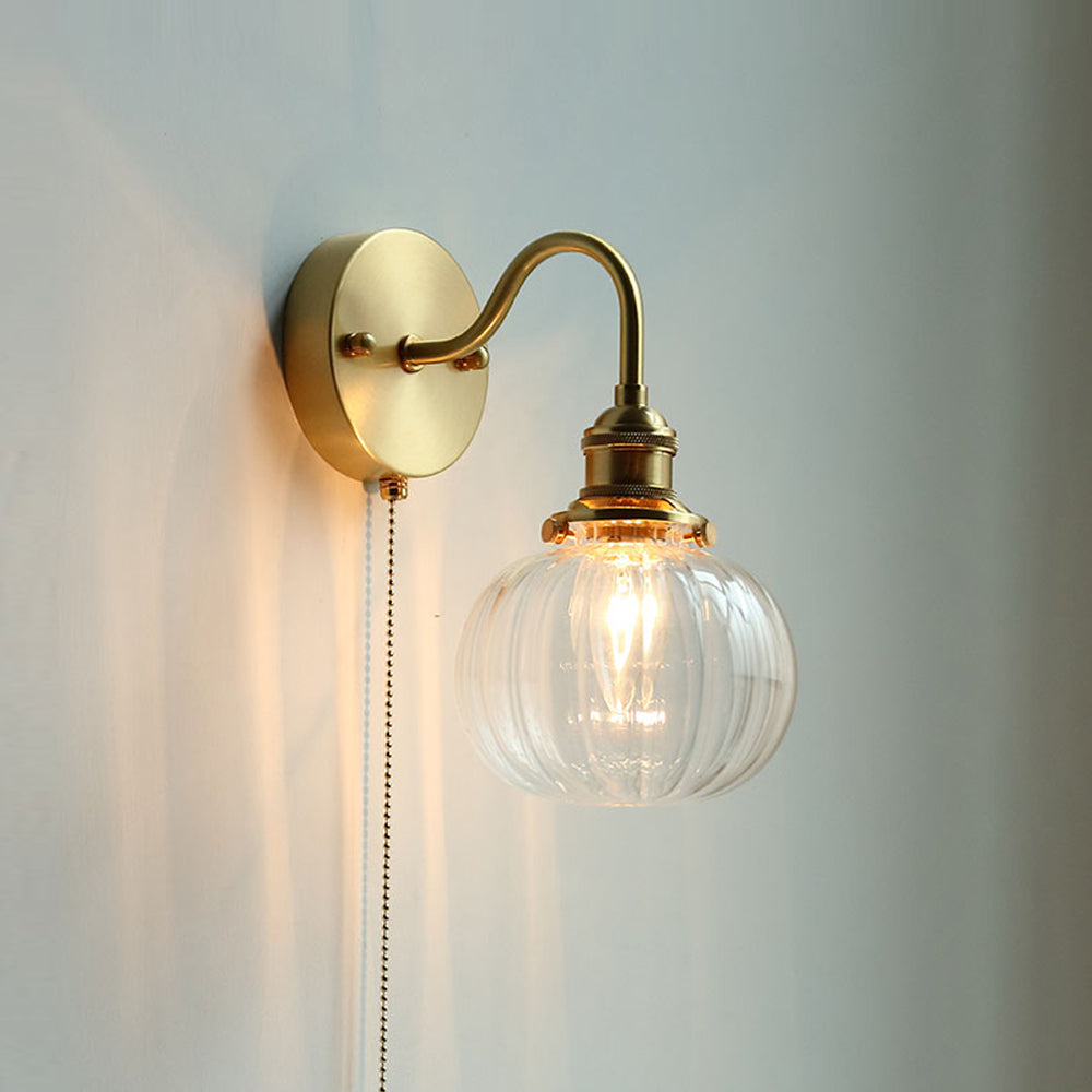 June Vintage Wandleuchte Glas