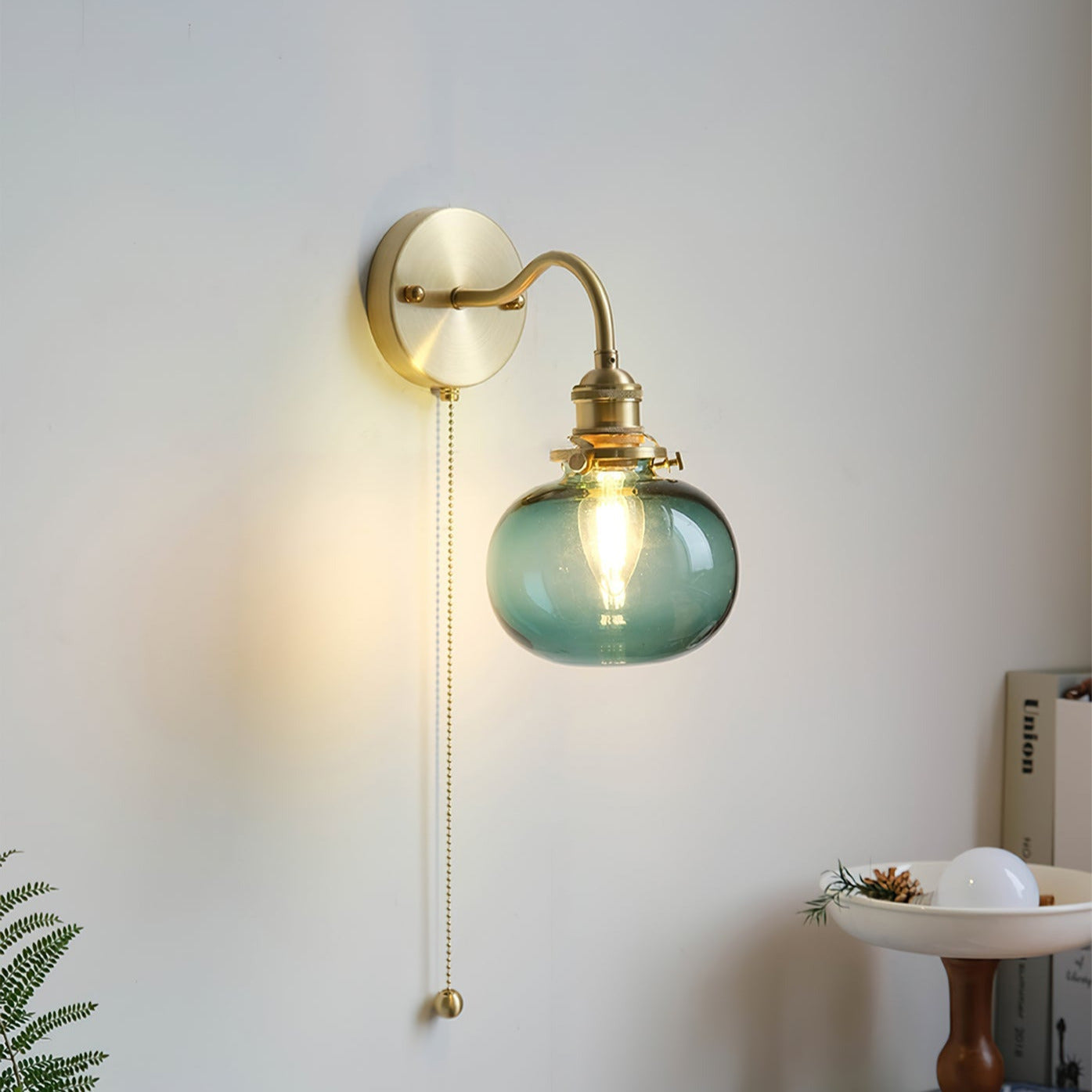 June Vintage Wandleuchte Glas