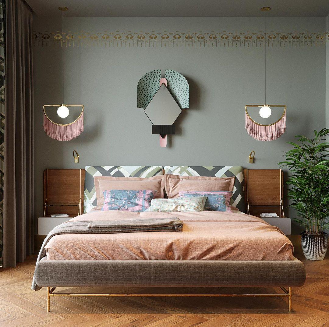 Solara Pendelleuchte Stoff Fransen Globus Retro Boho-Letslighting