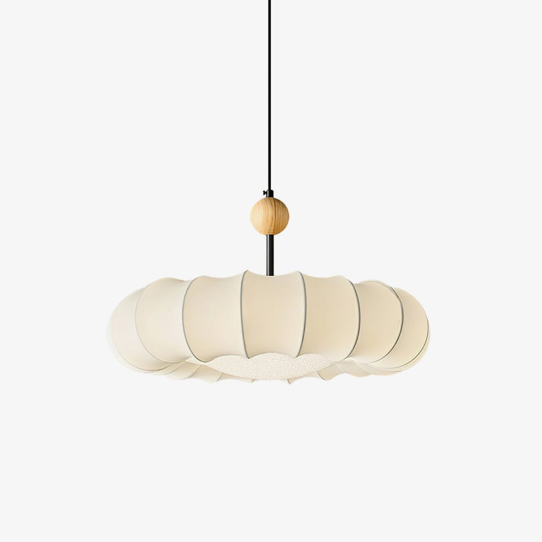 Lyvina Traditionell Natur Schleier Holz Stoff Pendelleuchte Leuchte-Letslighting