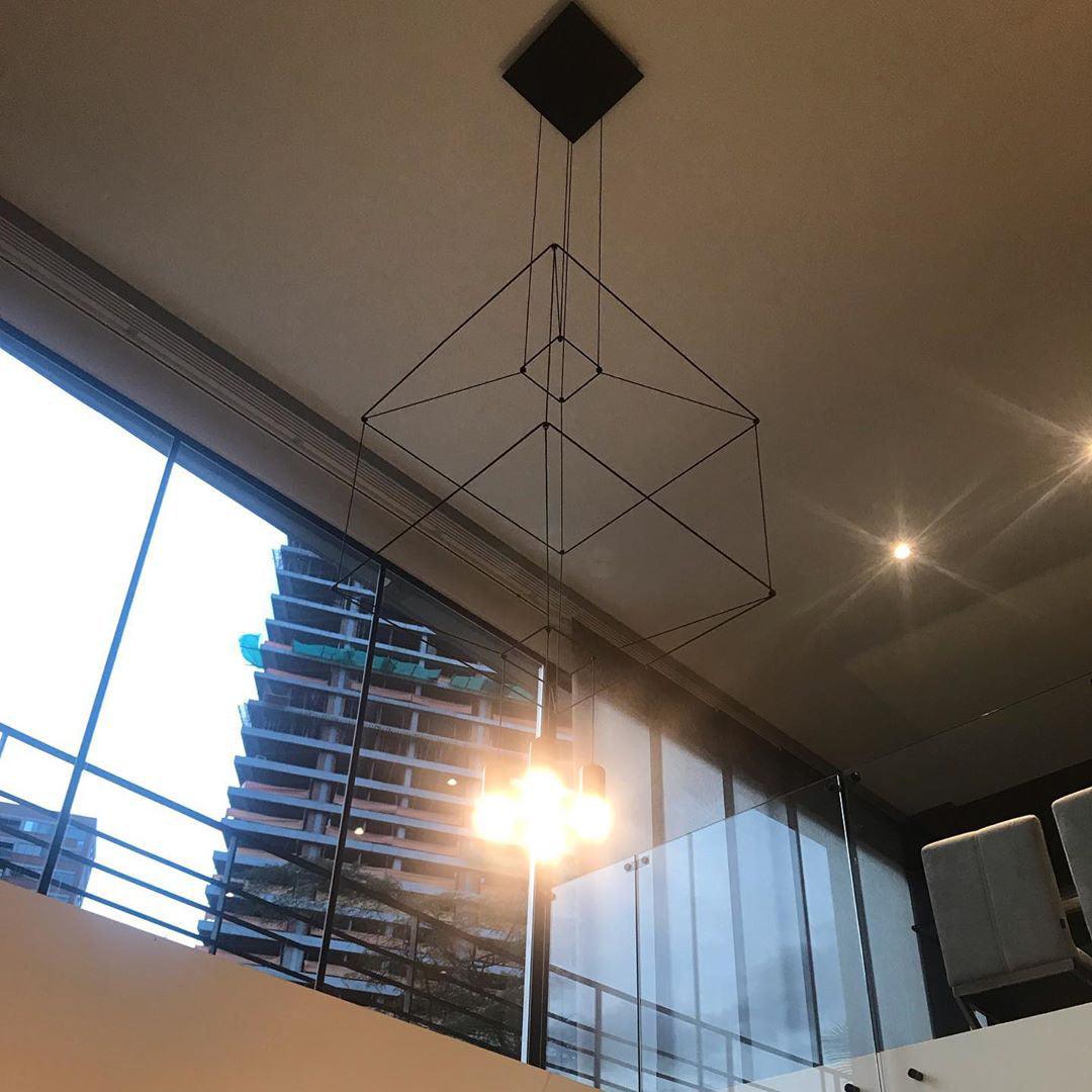 Geometric Lines Pendant Lamp - Blowlighting
