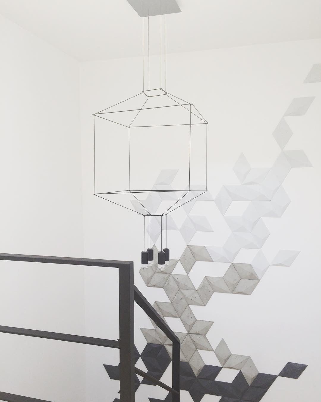 Geometric Lines Pendant Lamp - Blowlighting