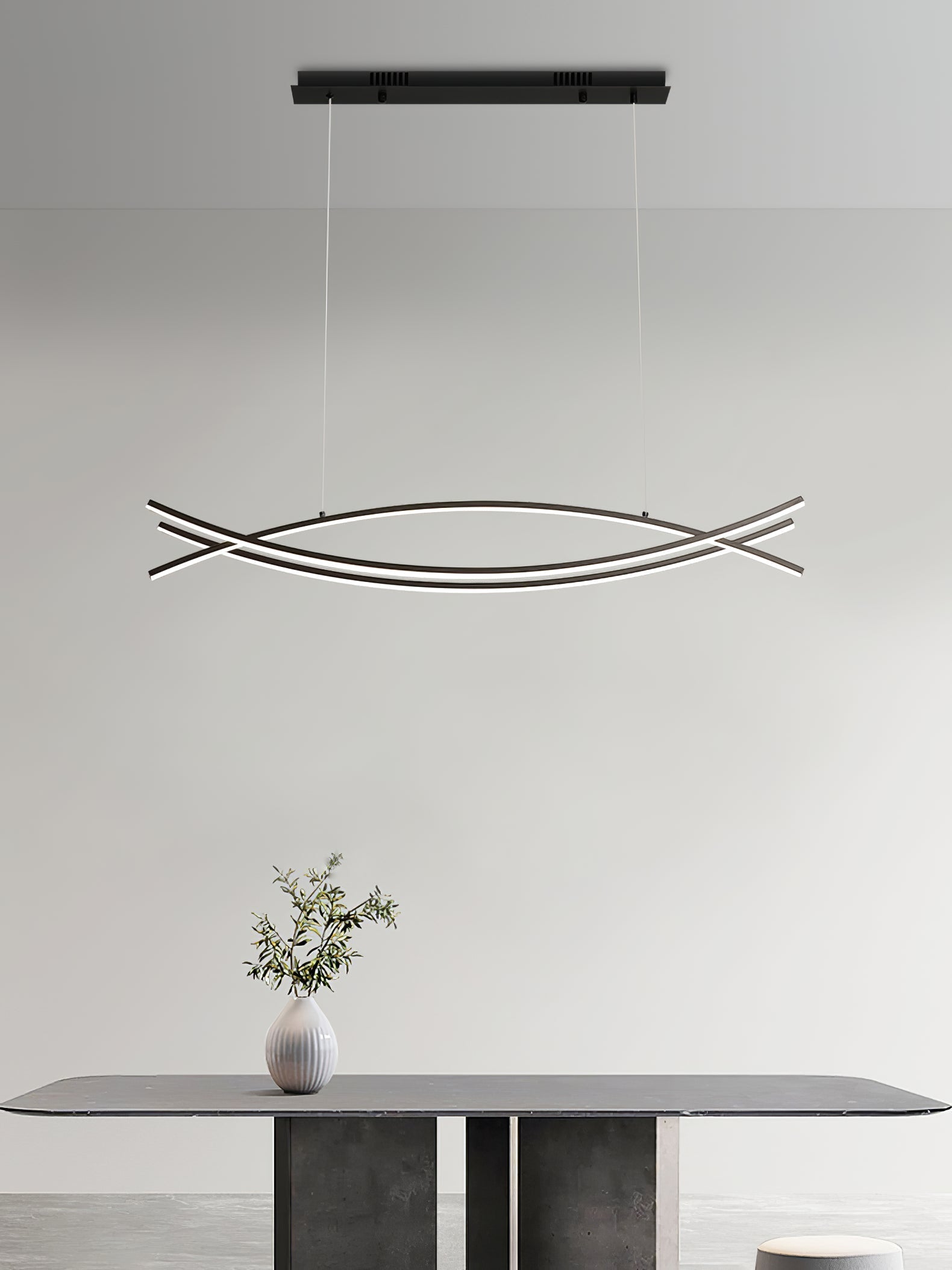 Curinis Modern Minimalistisch Kunst LED Kronleuchter-Letslighting