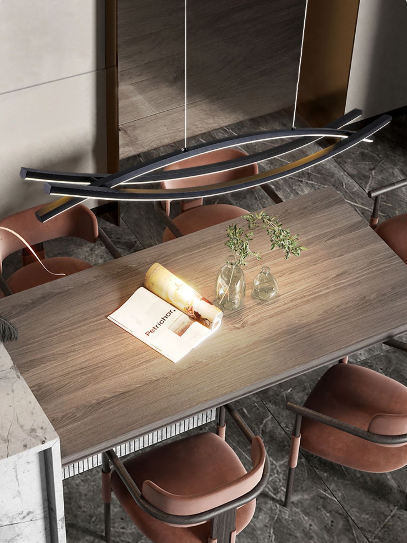 Curinis Modern Minimalistisch Kunst LED Kronleuchter-Letslighting