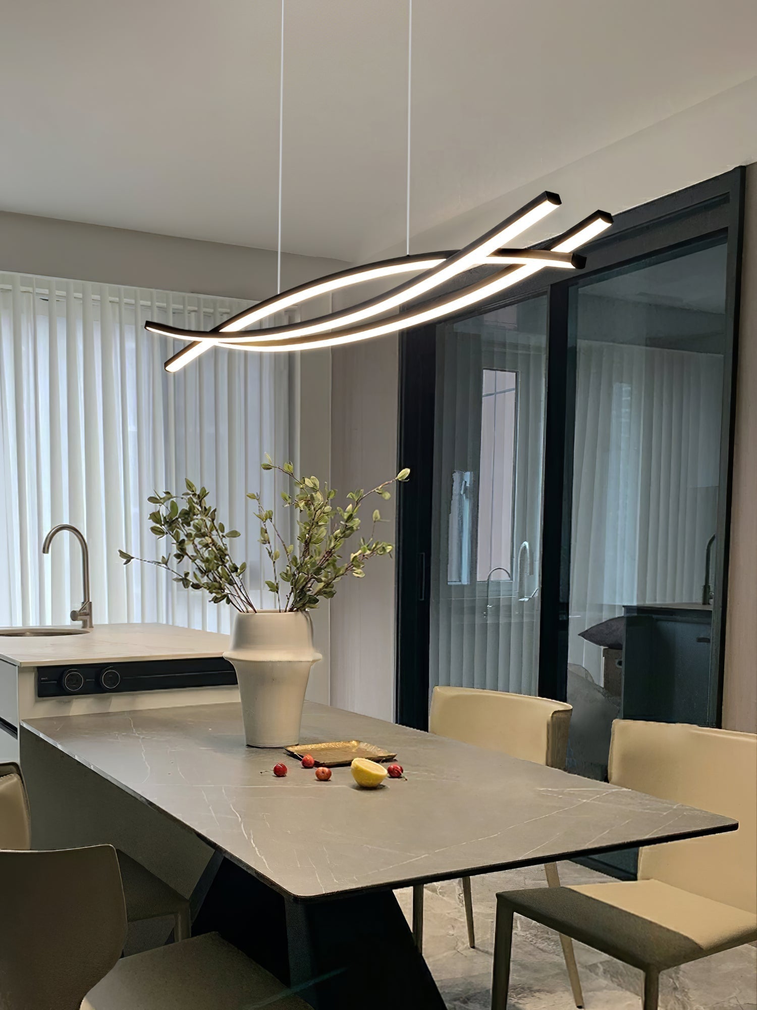 Curinis Modern Minimalistisch Kunst LED Kronleuchter-Letslighting
