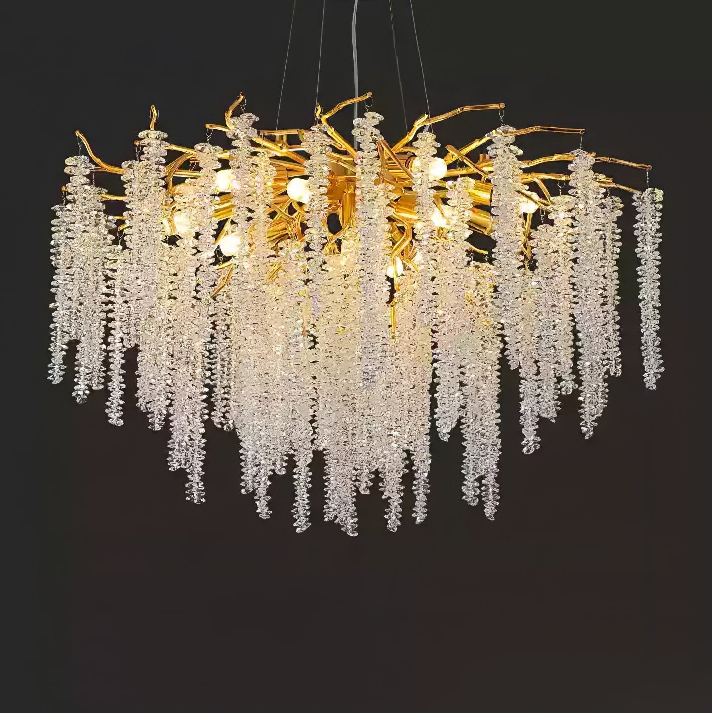 Solara Kronleuchter Glyzinien Blume Kristall-Letslighting