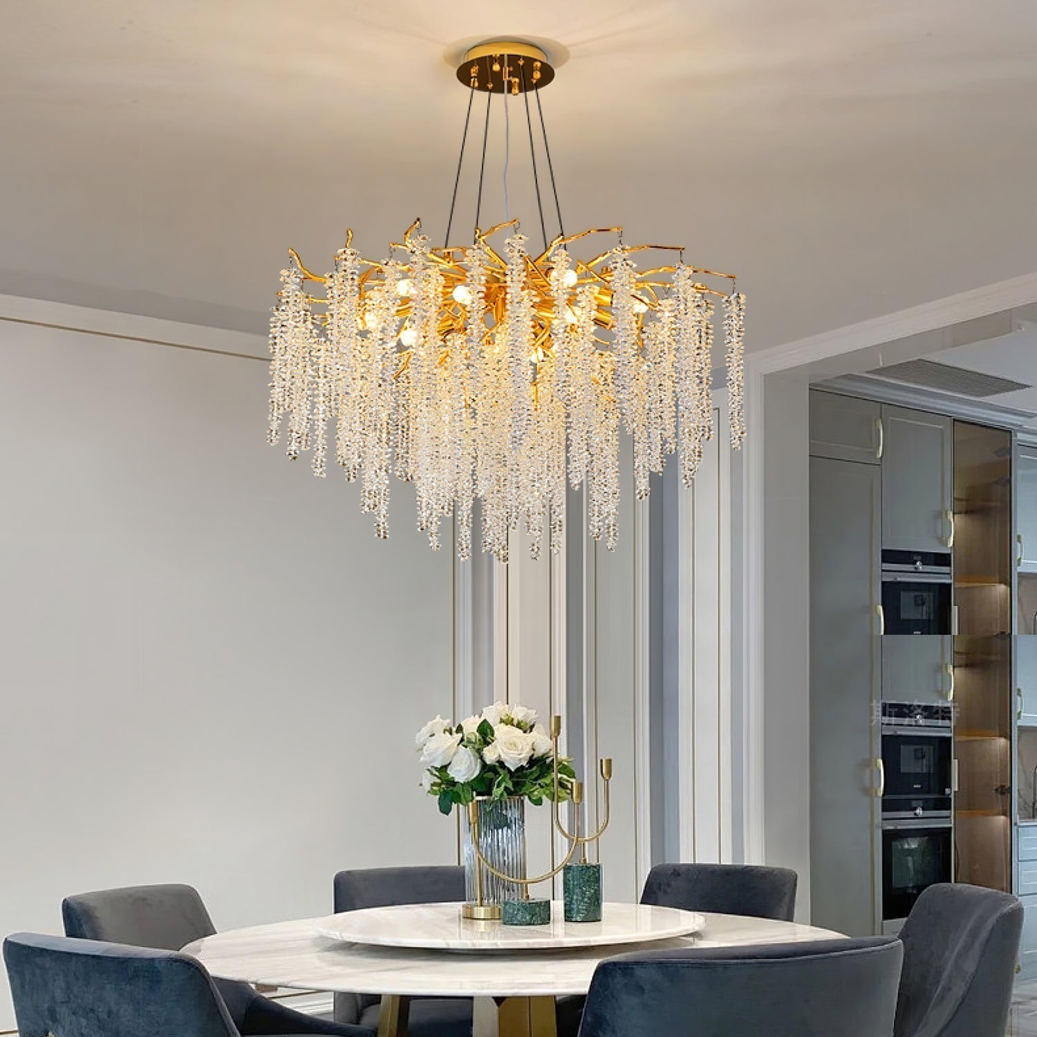 Solara Kronleuchter Glyzinien Blume Kristall-Letslighting