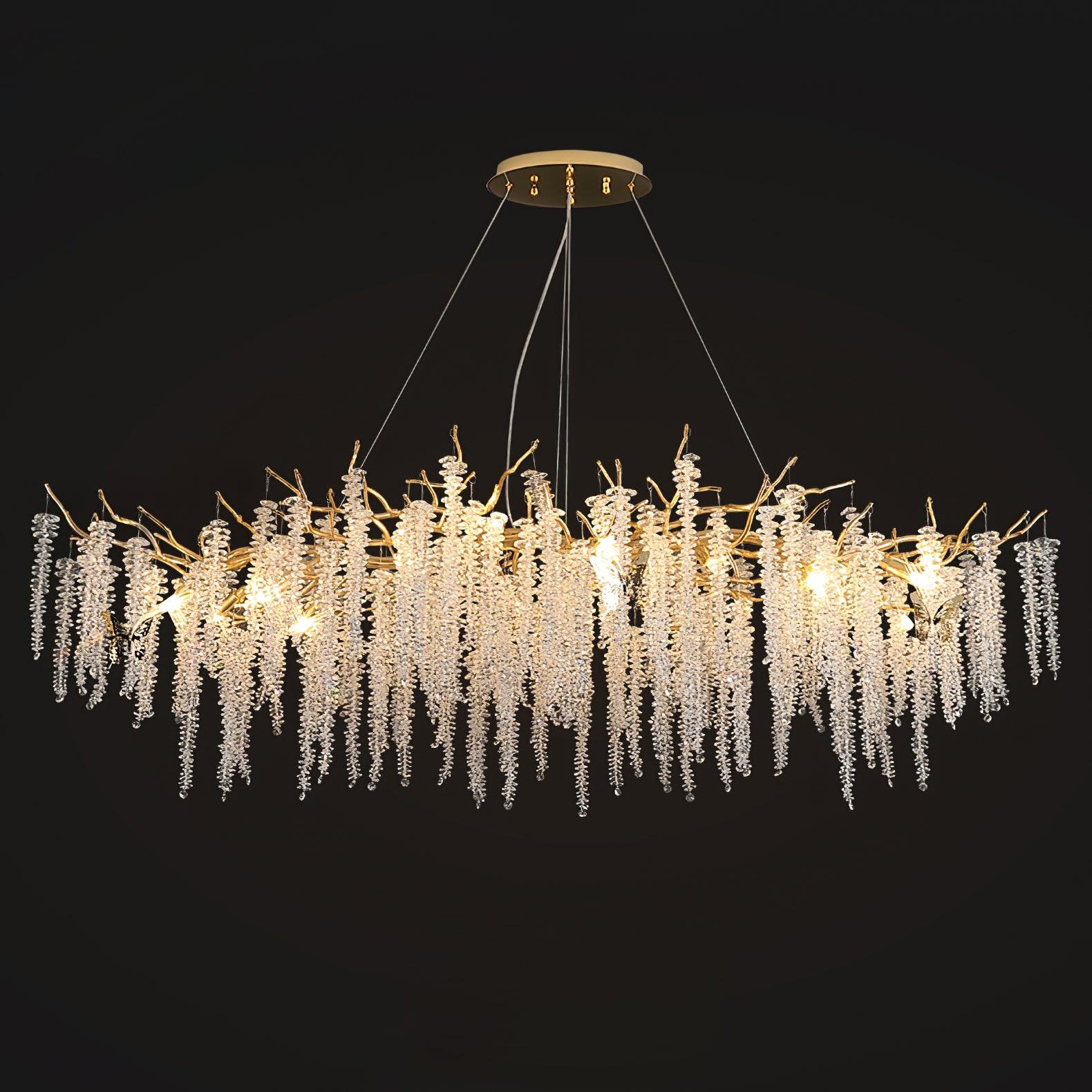 Solara Kronleuchter Glyzinien Blume Kristall-Letslighting