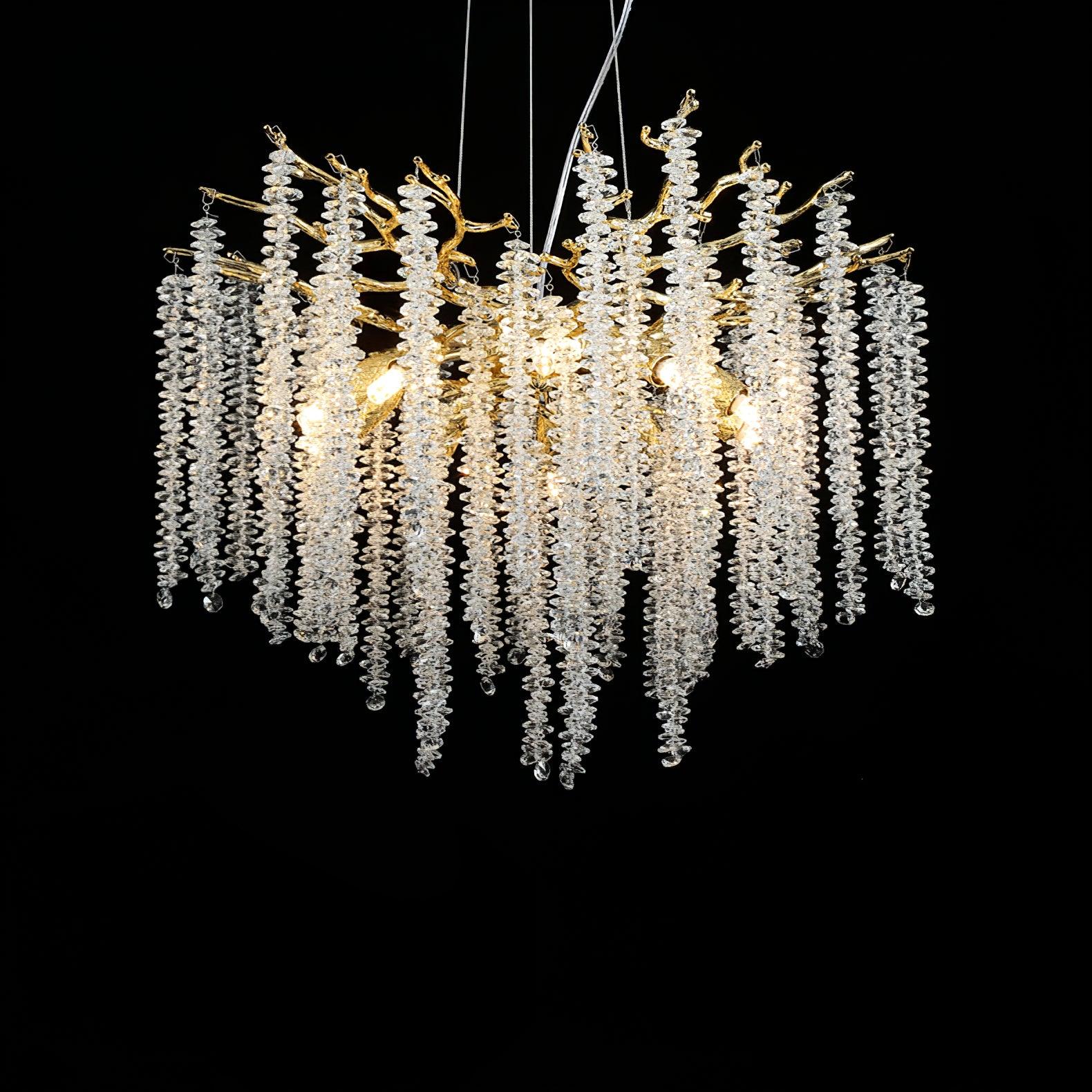 Solara Kronleuchter Glyzinien Blume Kristall-Letslighting