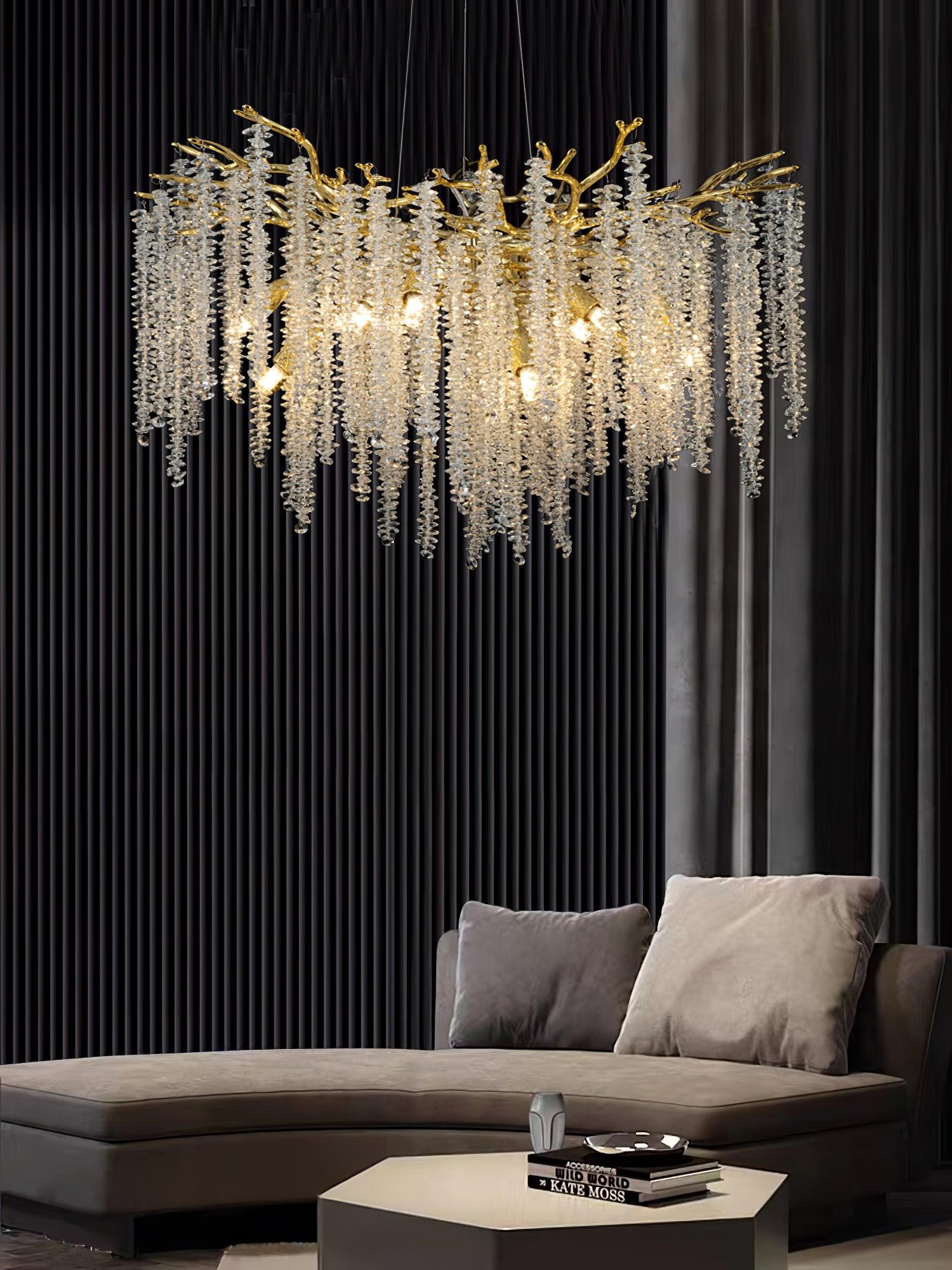 Solara Kronleuchter Glyzinien Blume Kristall-Letslighting