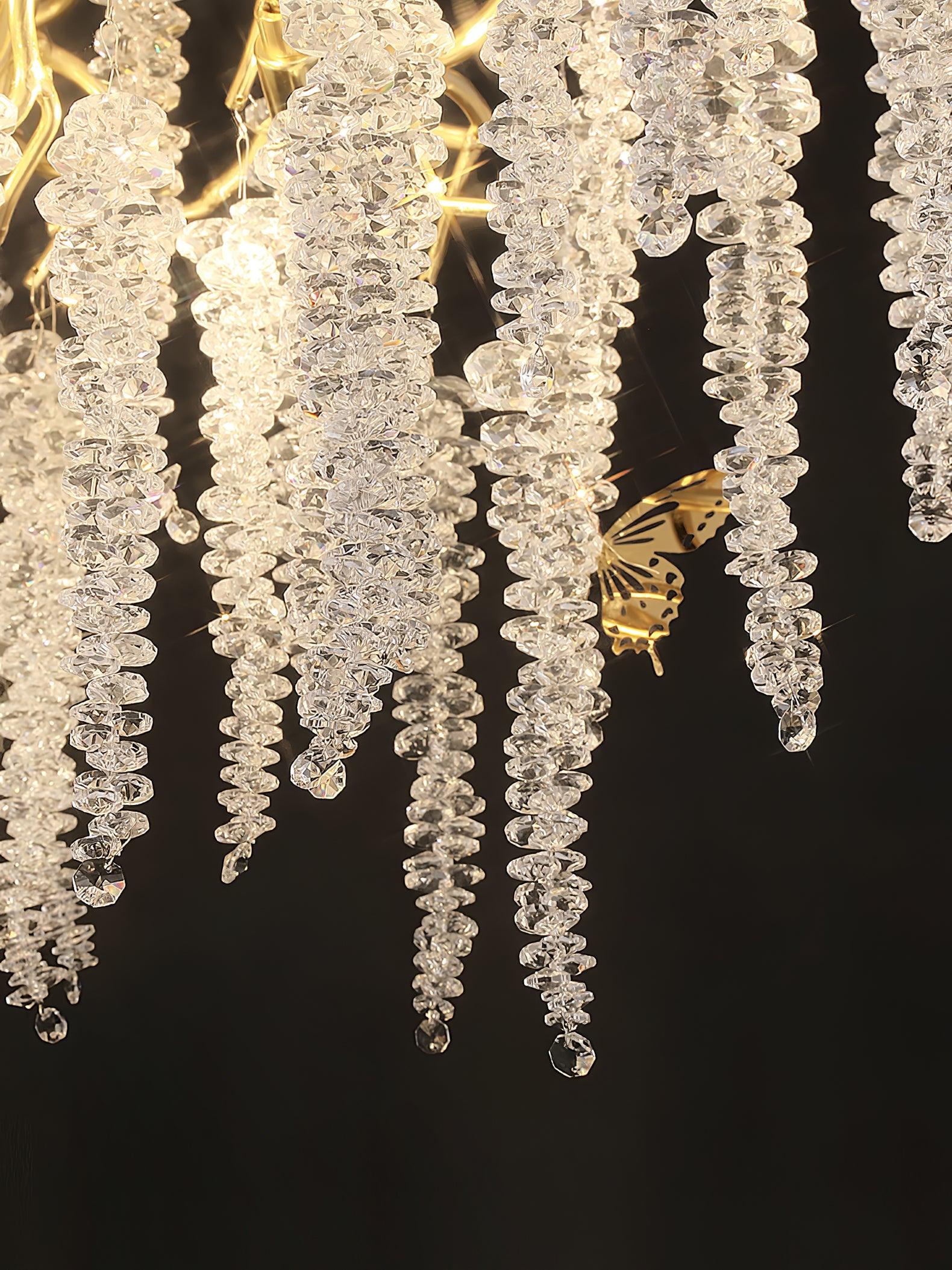 Solara Kronleuchter Glyzinien Blume Kristall-Letslighting