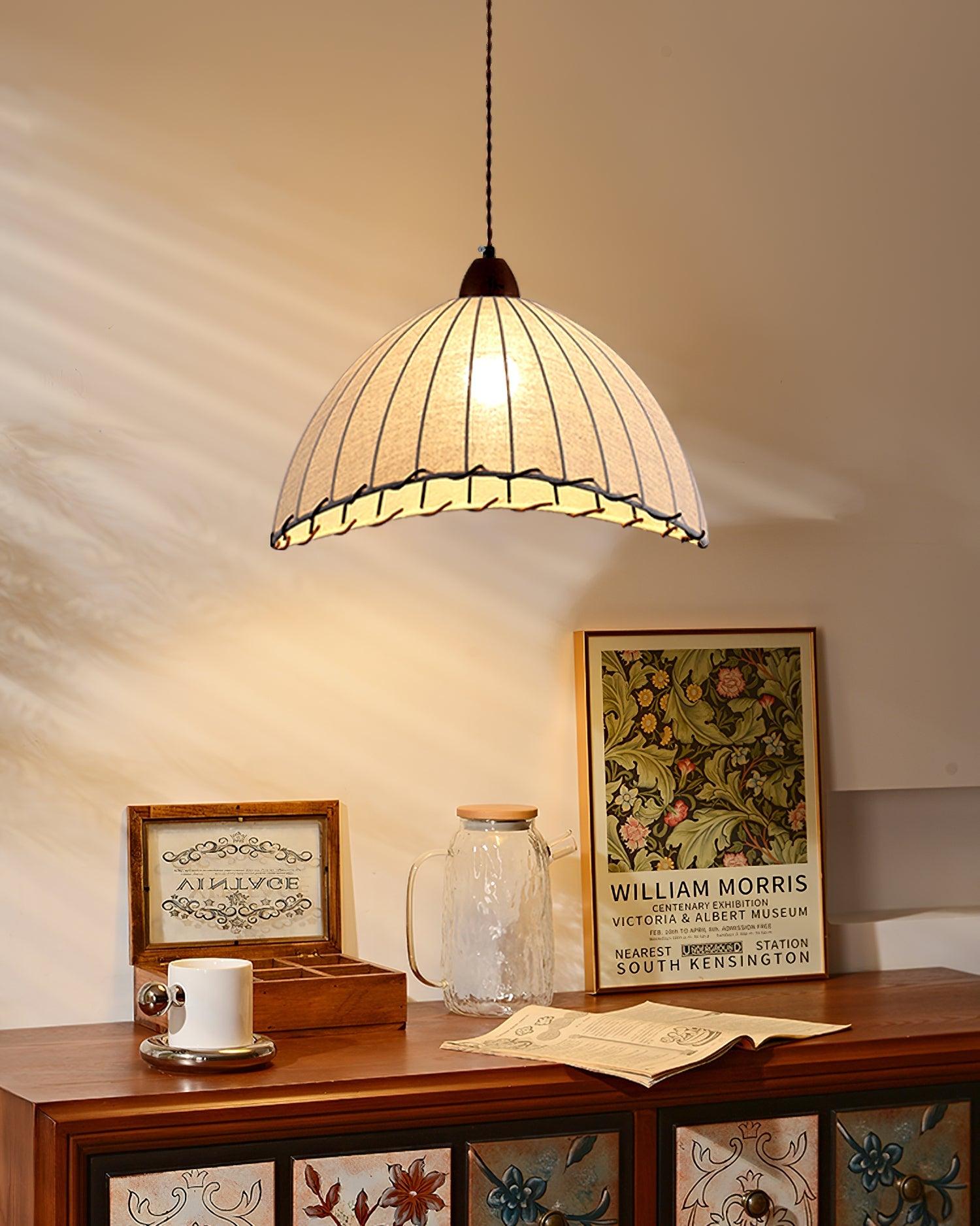 Elara Modern Stoff Pendelleuchte Leuchte-Letslighting