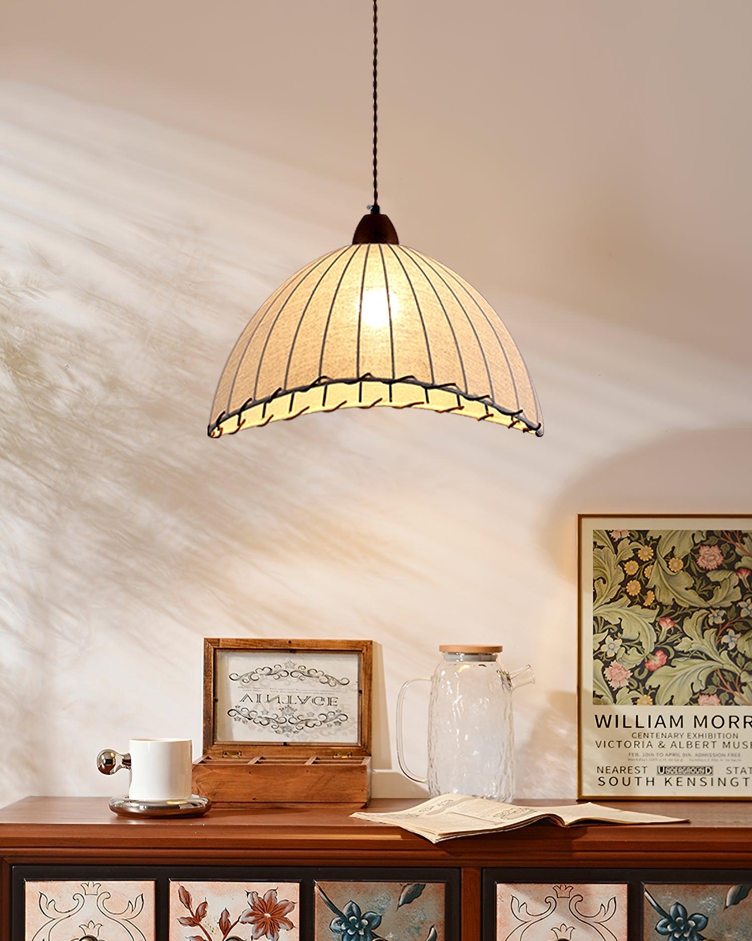 Elara Modern Stoff Pendelleuchte Leuchte-Letslighting