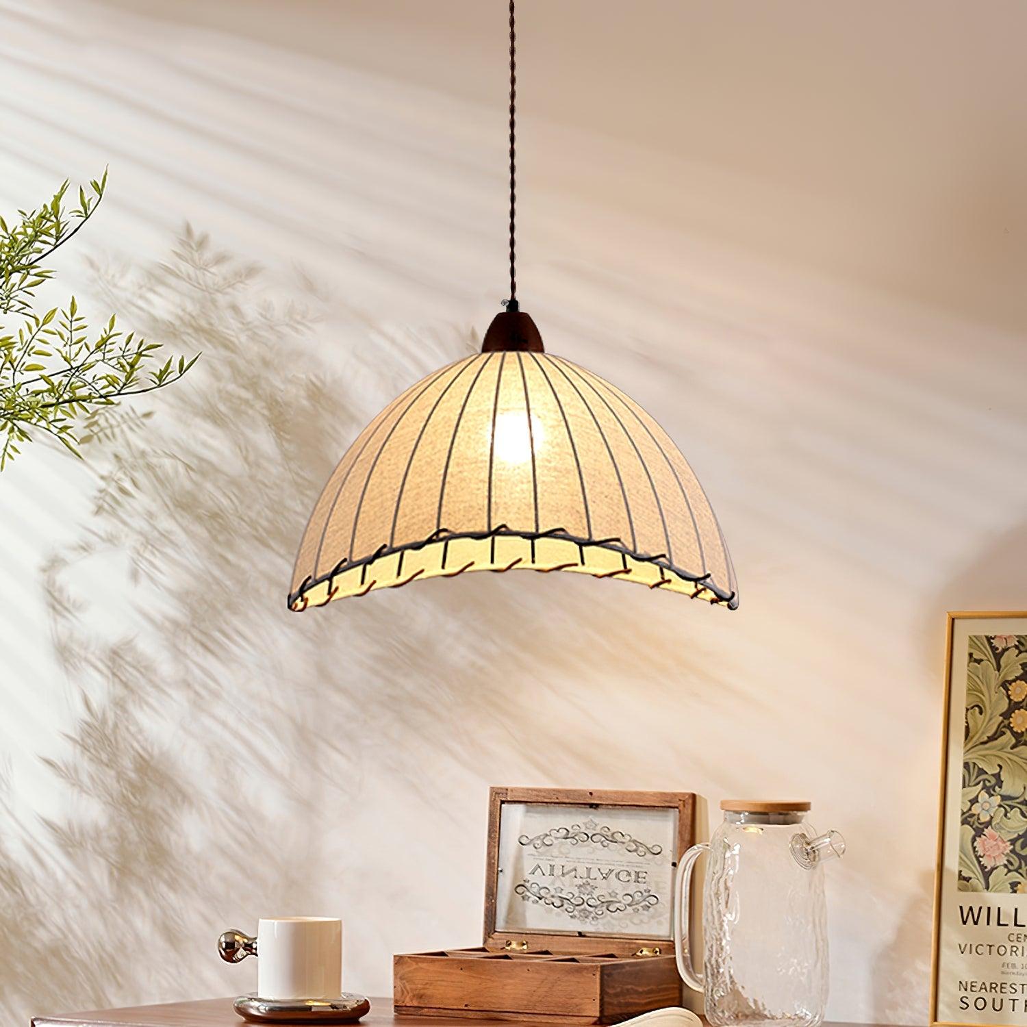 Elara Modern Stoff Pendelleuchte Leuchte-Letslighting